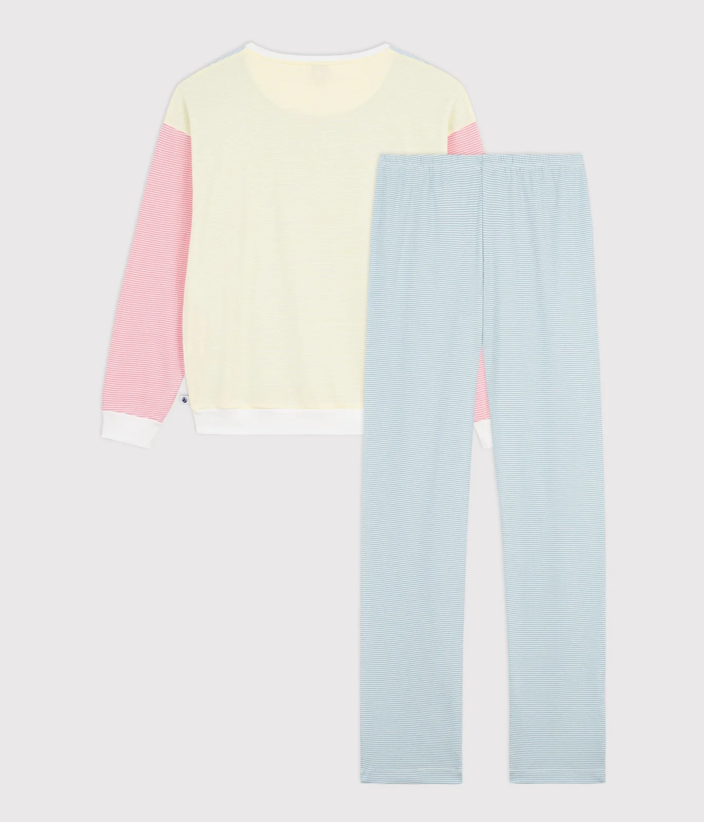 Women's stripy cotton pyjamas