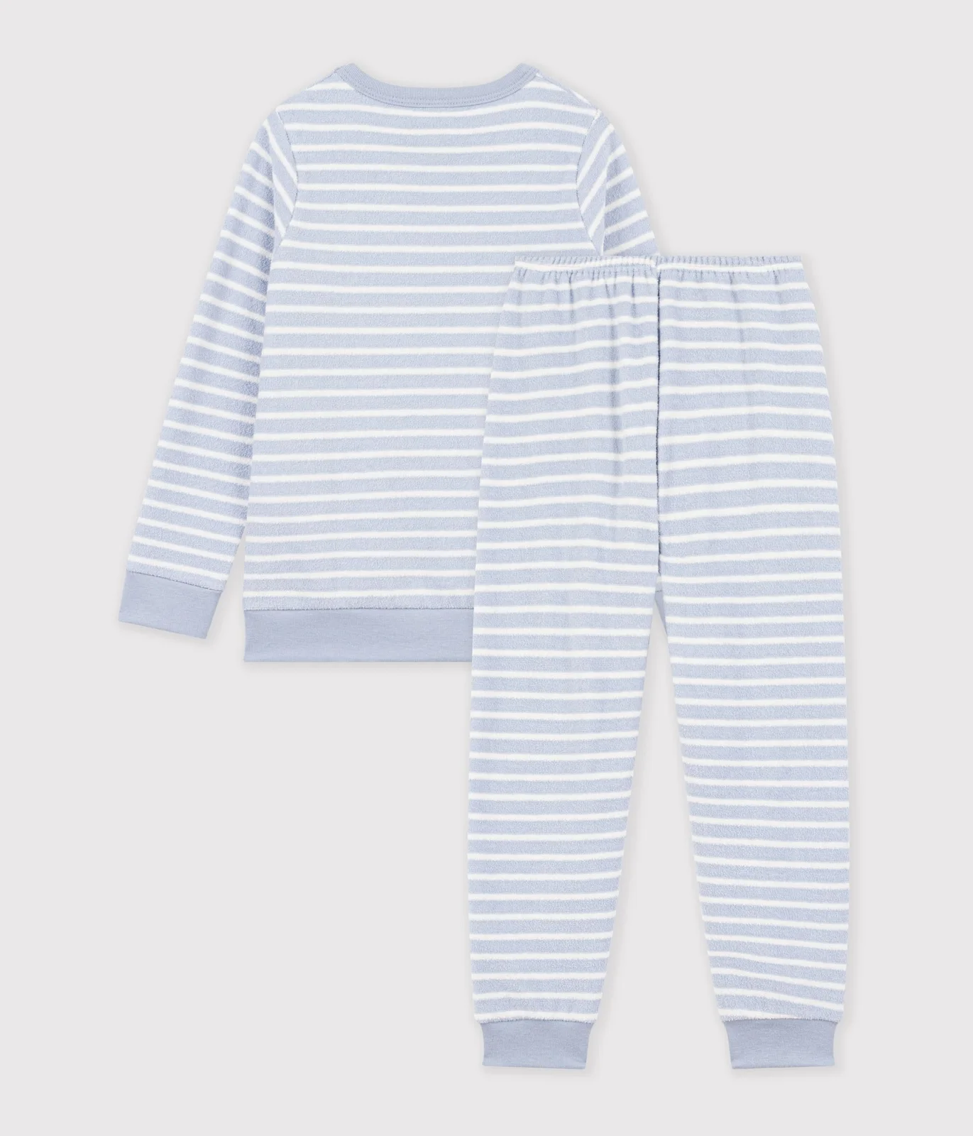 Children's stripy cotton terry pyjamas