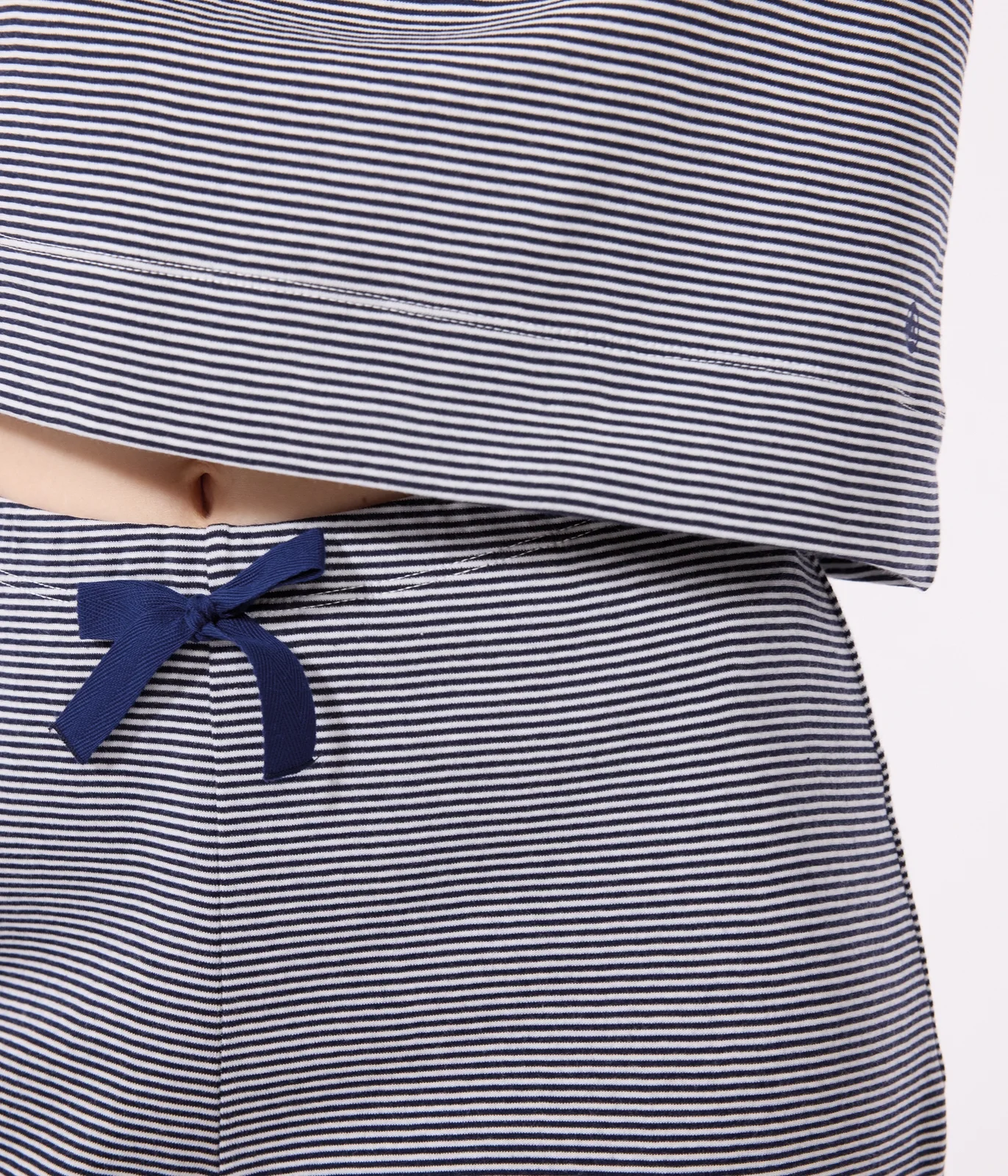 Women's Pinstriped Cotton Pyjamas