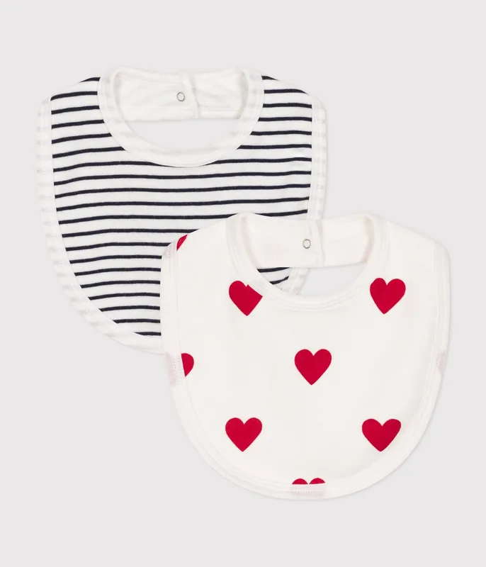 PACK OF 2 COTTON BABY BIBS