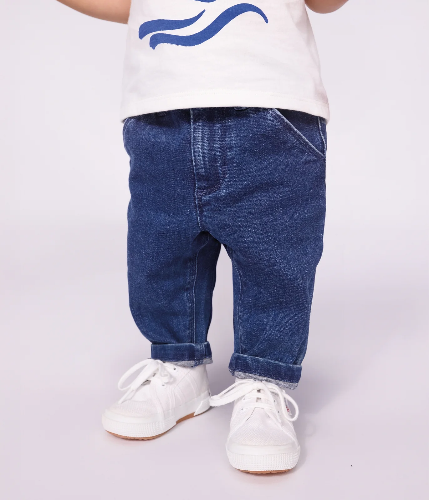 Babies' denim trousers