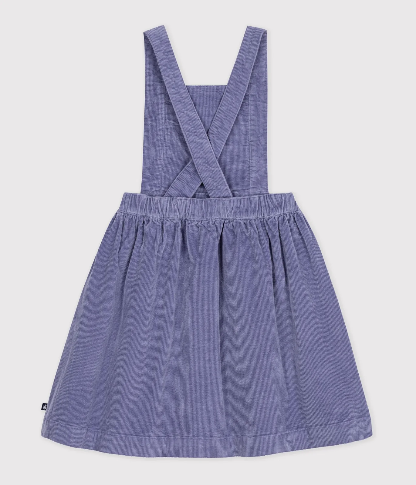 Children's plain corduroy dungaree dress