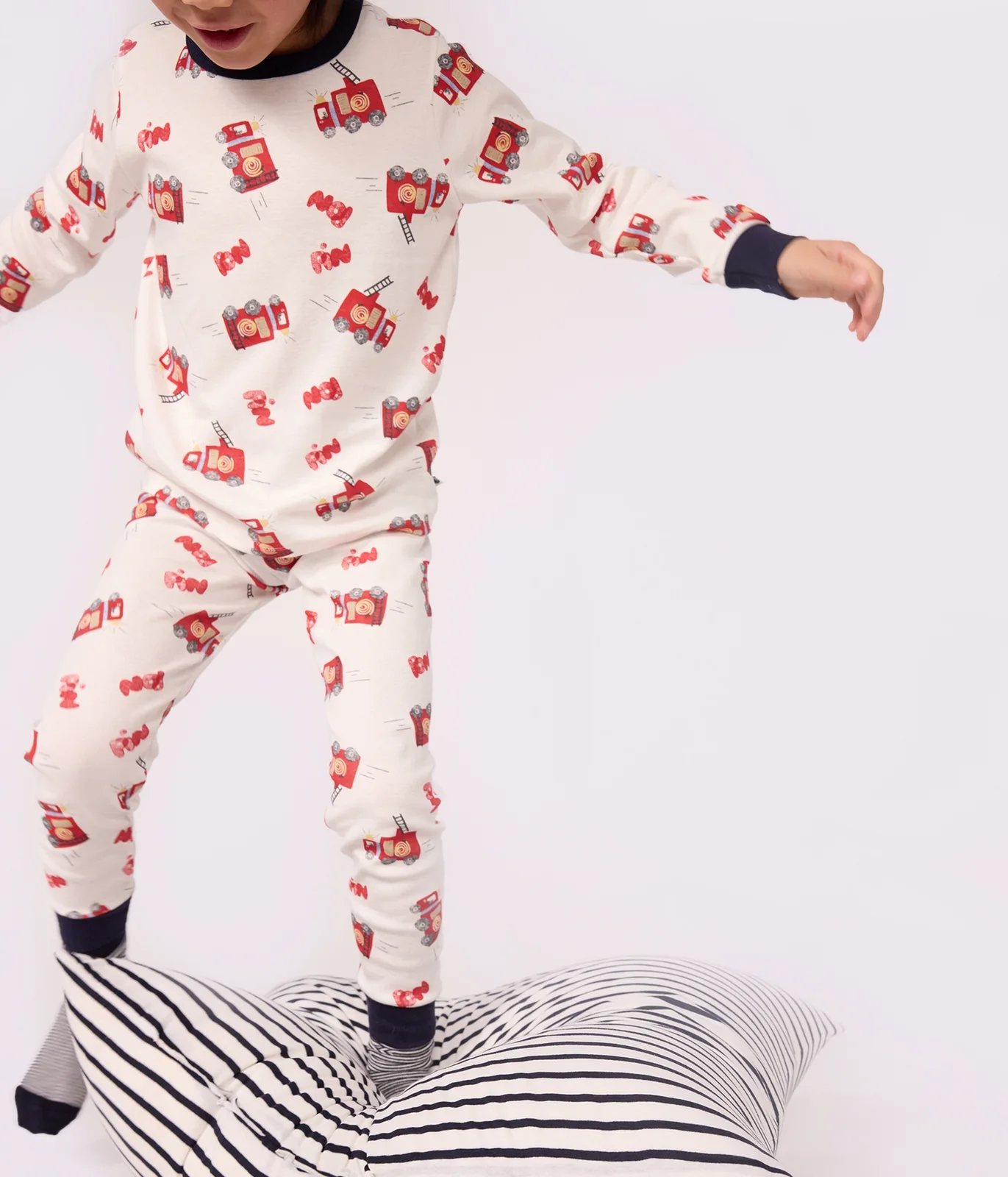 Children's cotton firefighter costume pyjamas