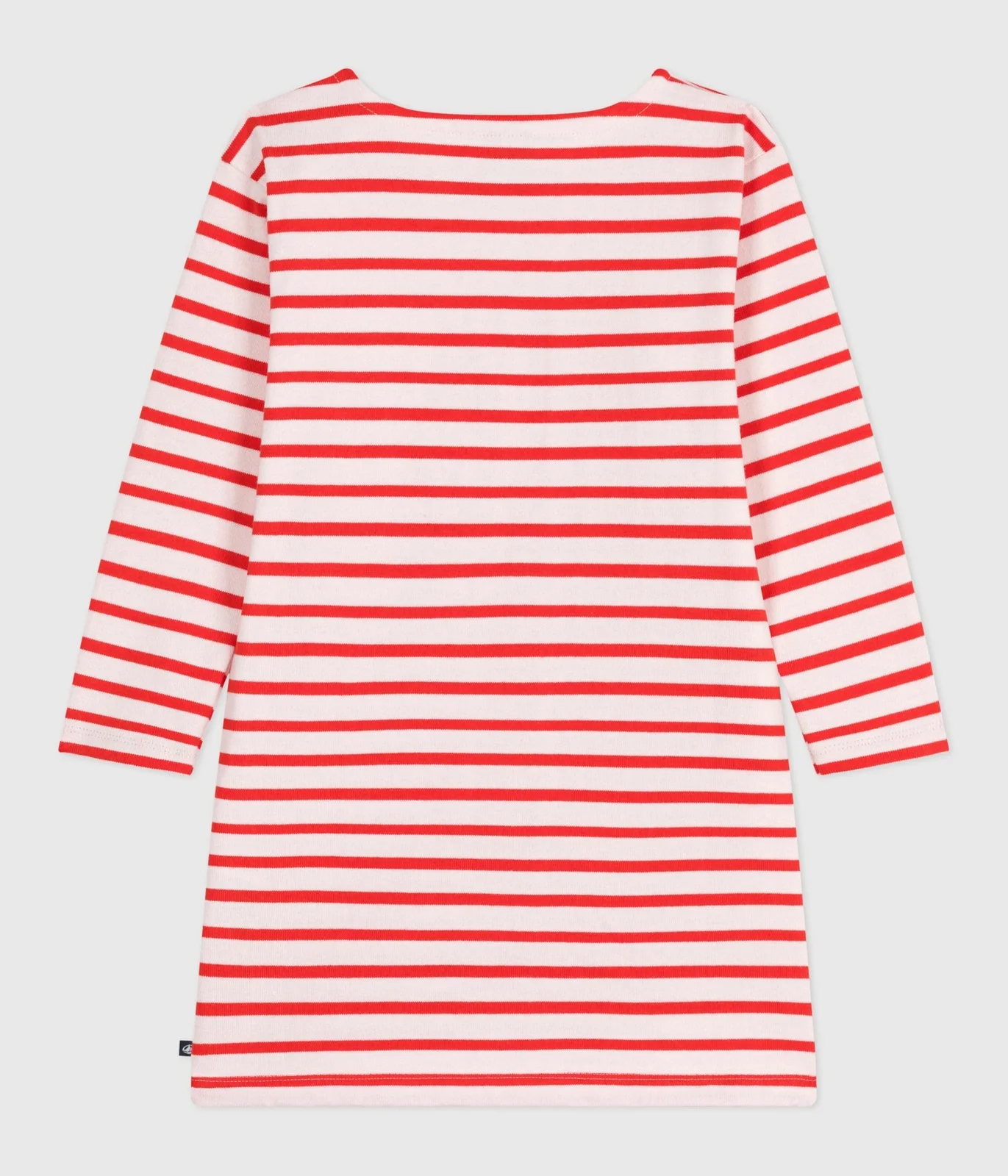 Children's long-sleeved stripy cotton dress
