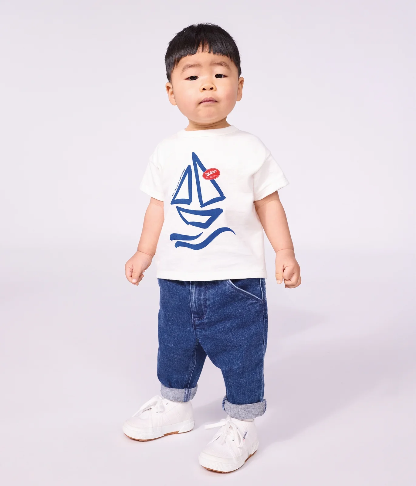 Babies' denim trousers