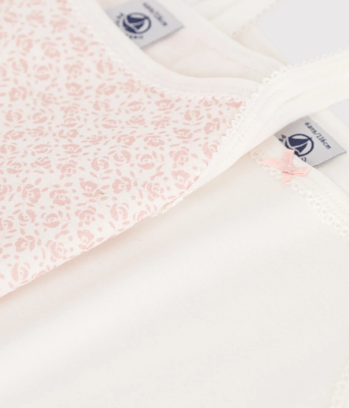 Children's floral cotton tank tops - 2-Pack
