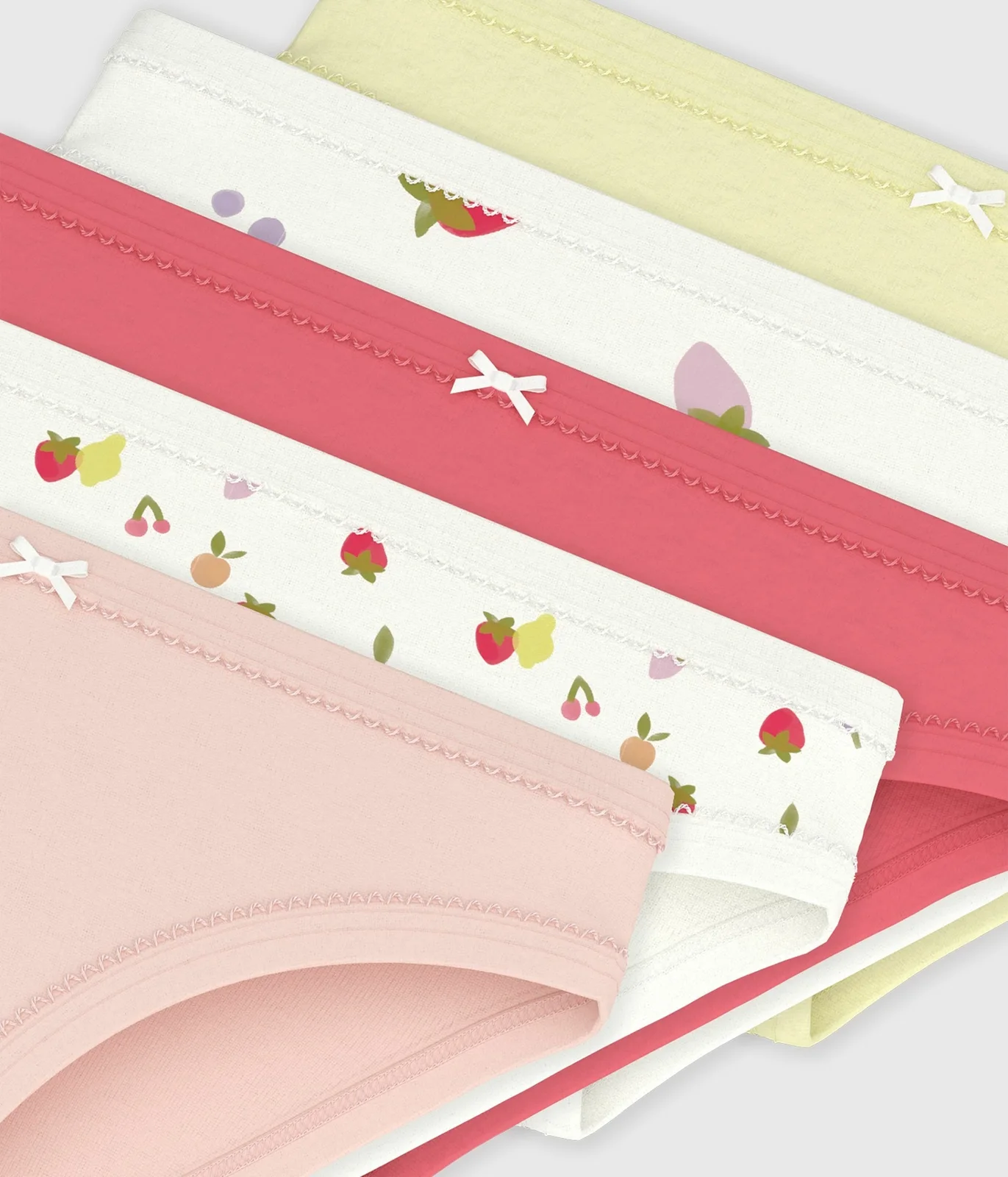 Pack of children's fruit print cotton pants