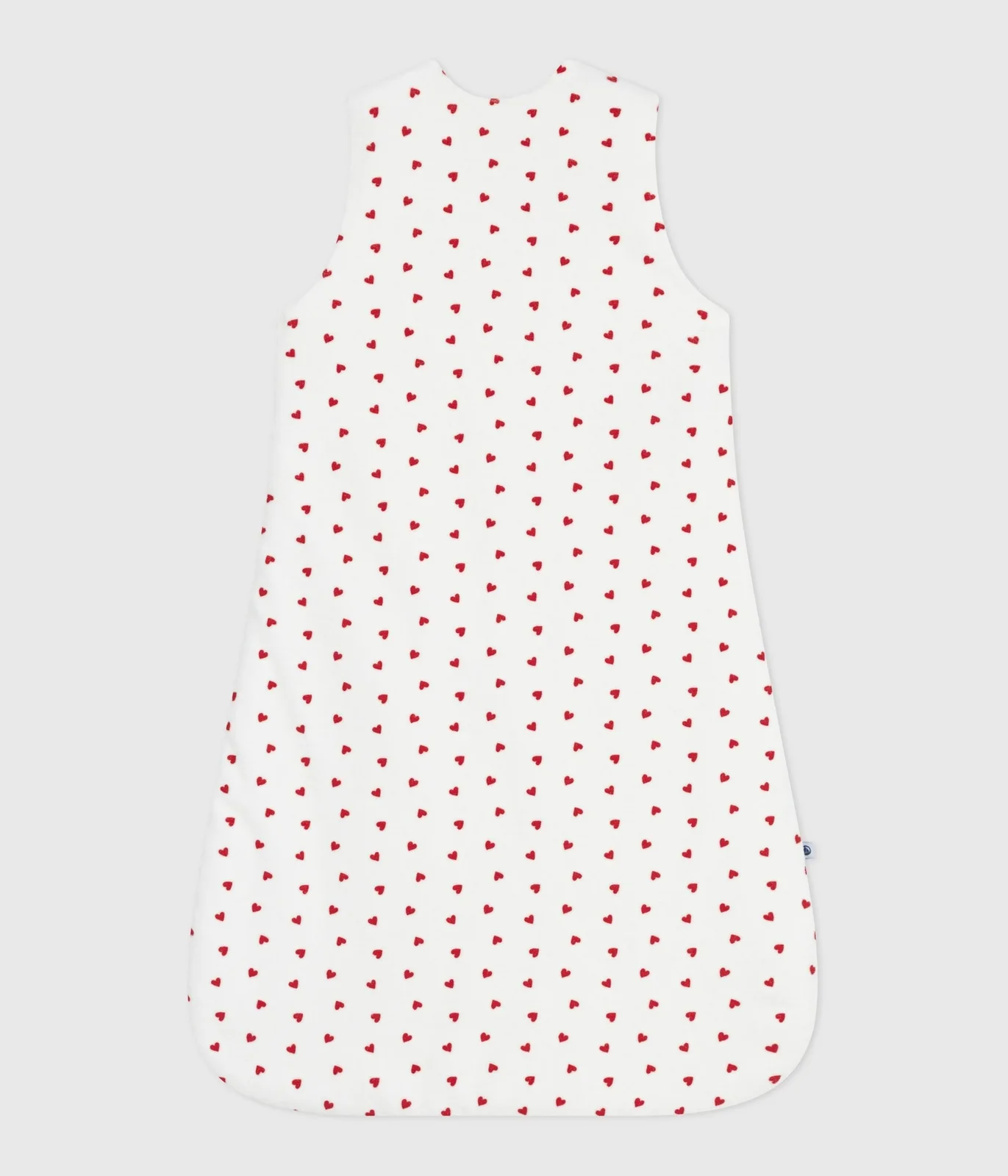 Babies' 3 TOG heart-print corduroy sleeping bag