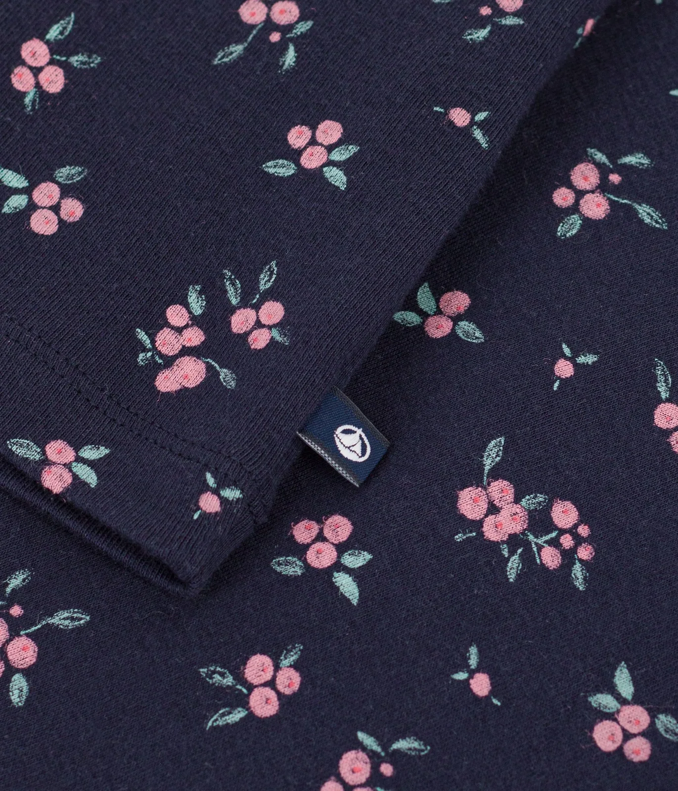 Children's short-sleeved floral print T-shirt