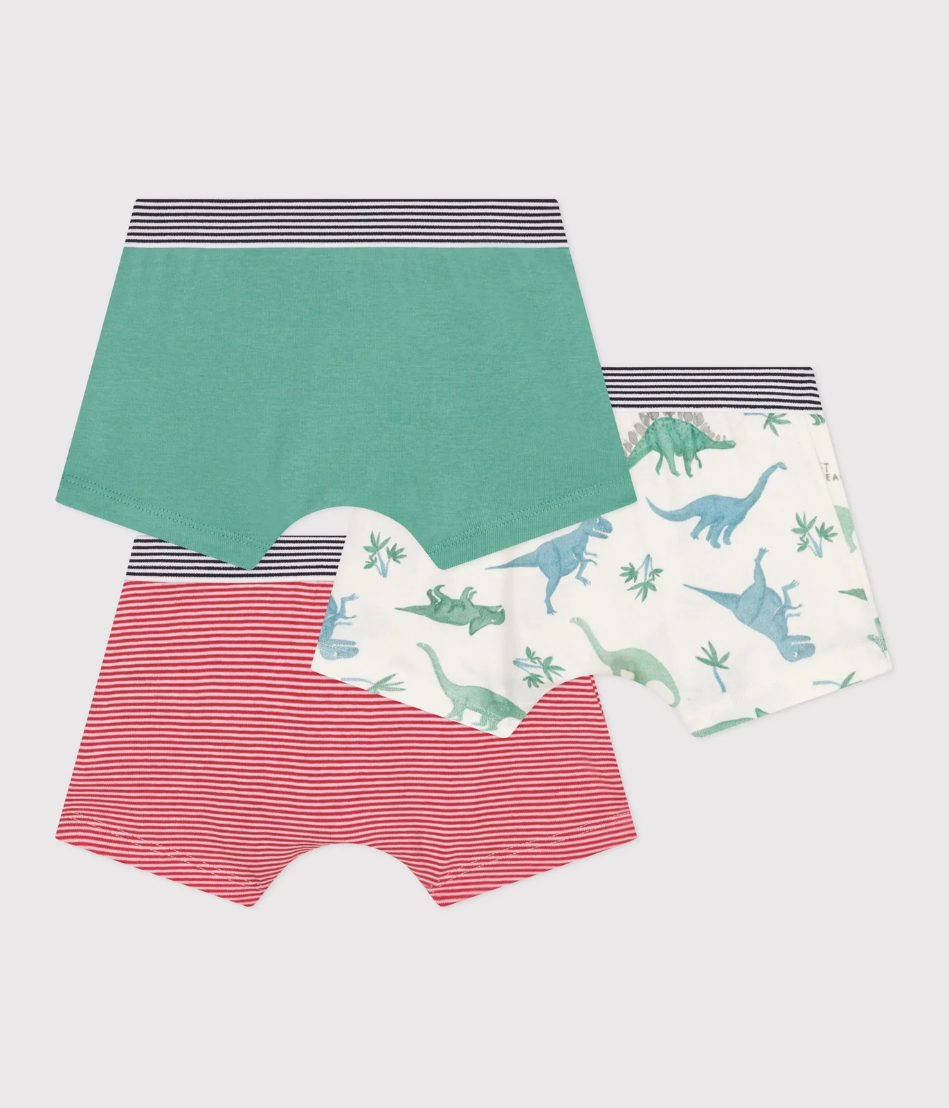 Children's dinosaur print cotton boxers - 3-Pack