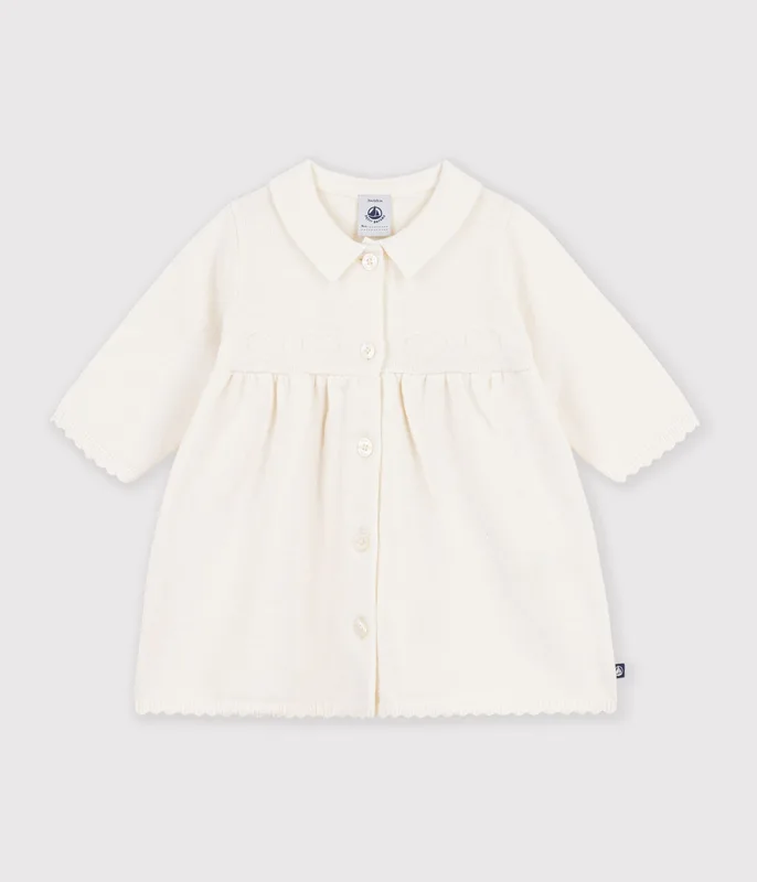 Babies' plain knitted dress