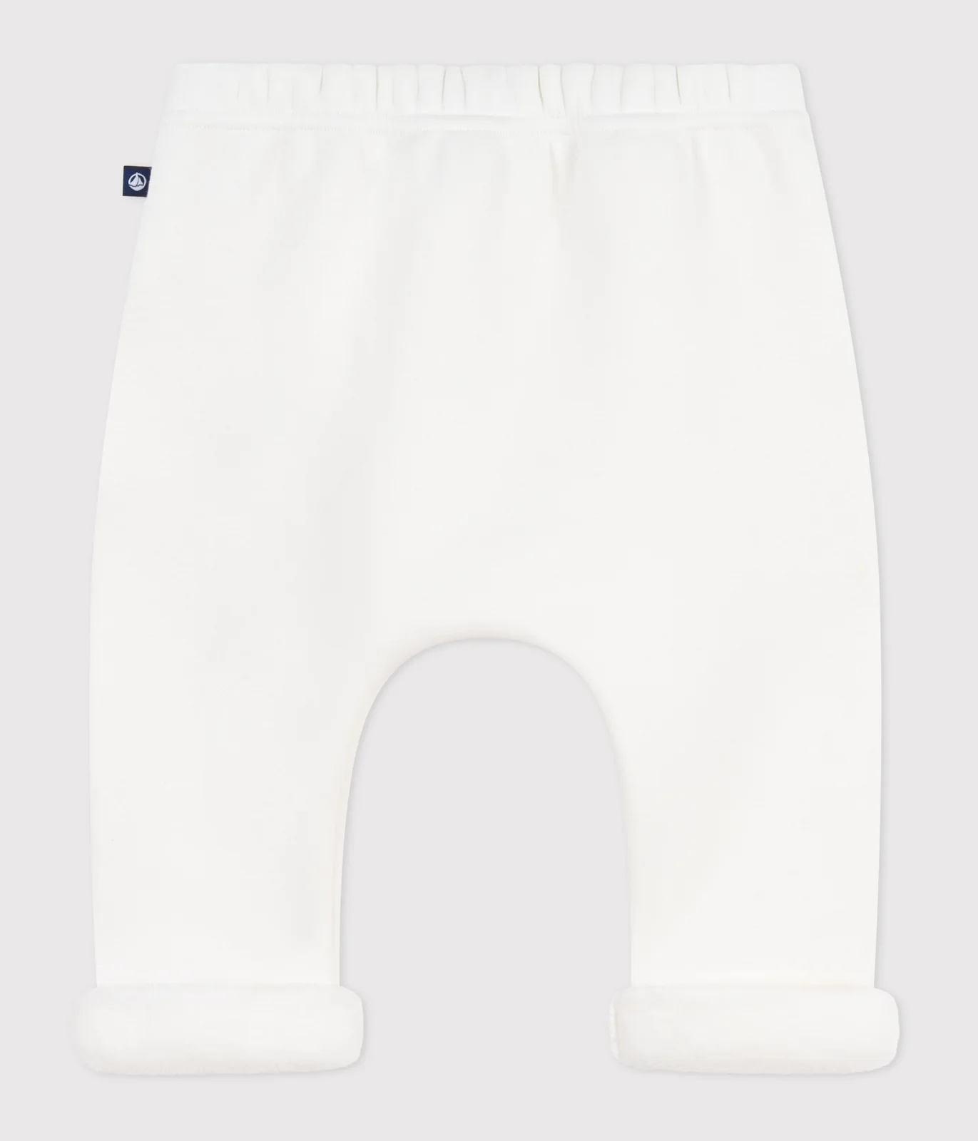 Solid-color cotton baby Trousers with an elasticated waistband