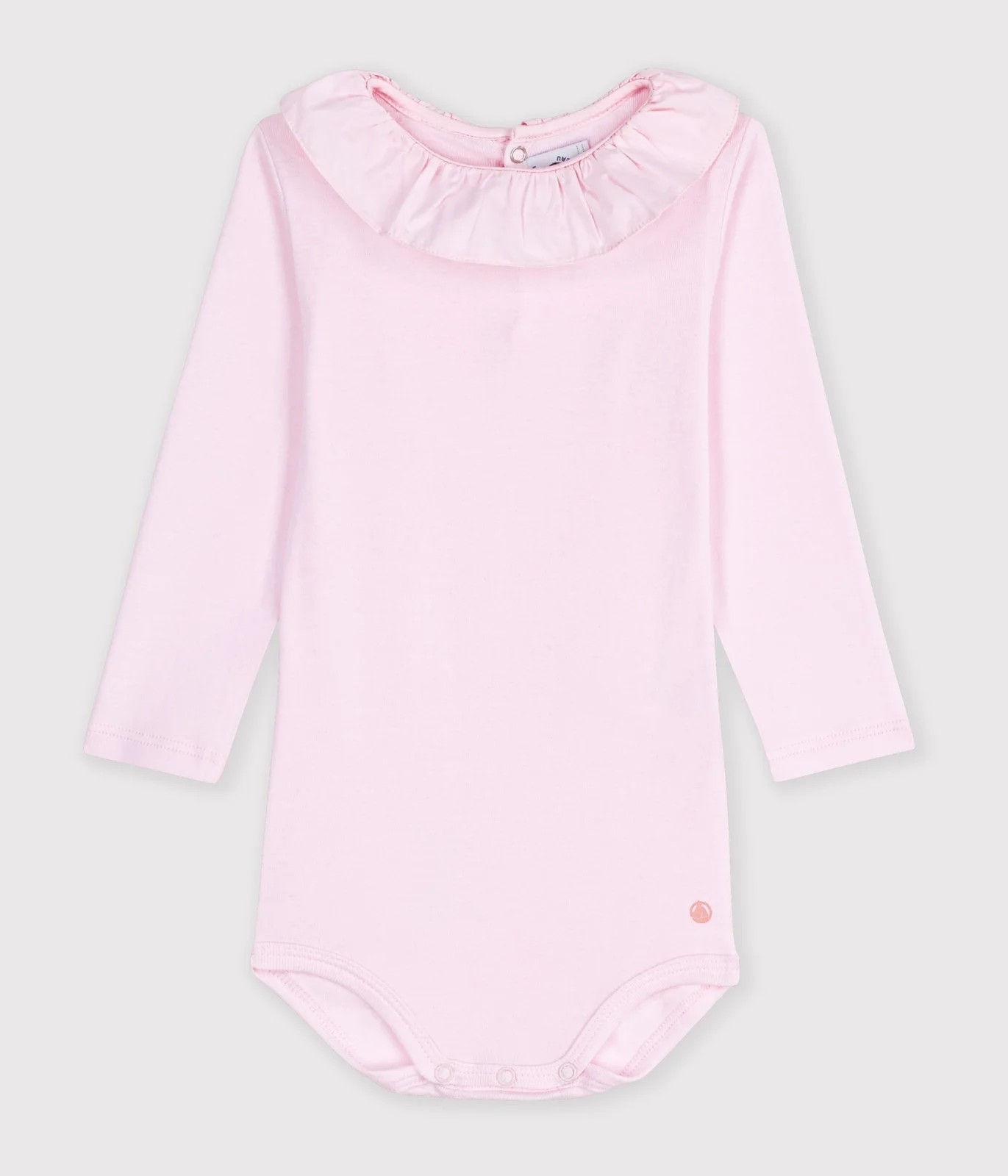 Babies' plain cotton body with a collar
