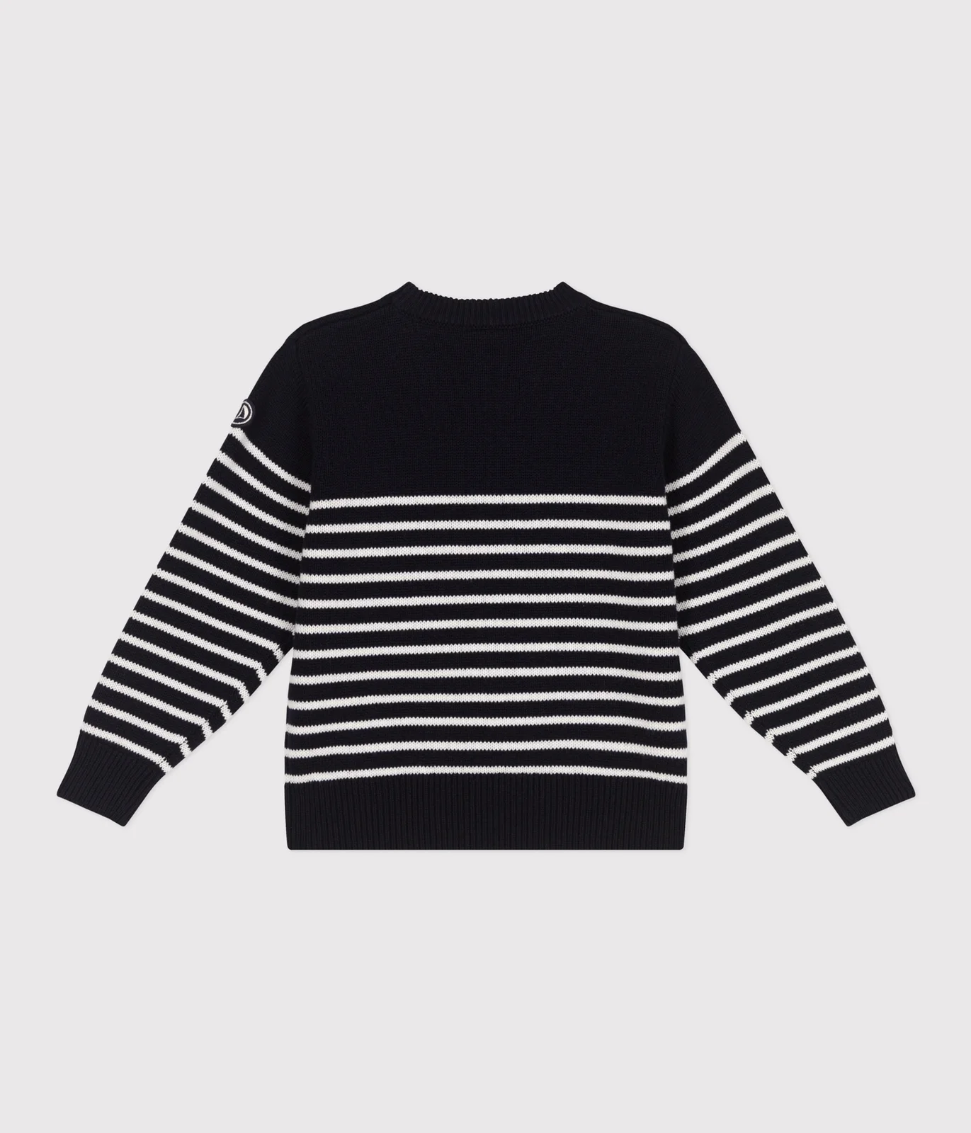 Children's stripy sailor jumper in wool and cotton