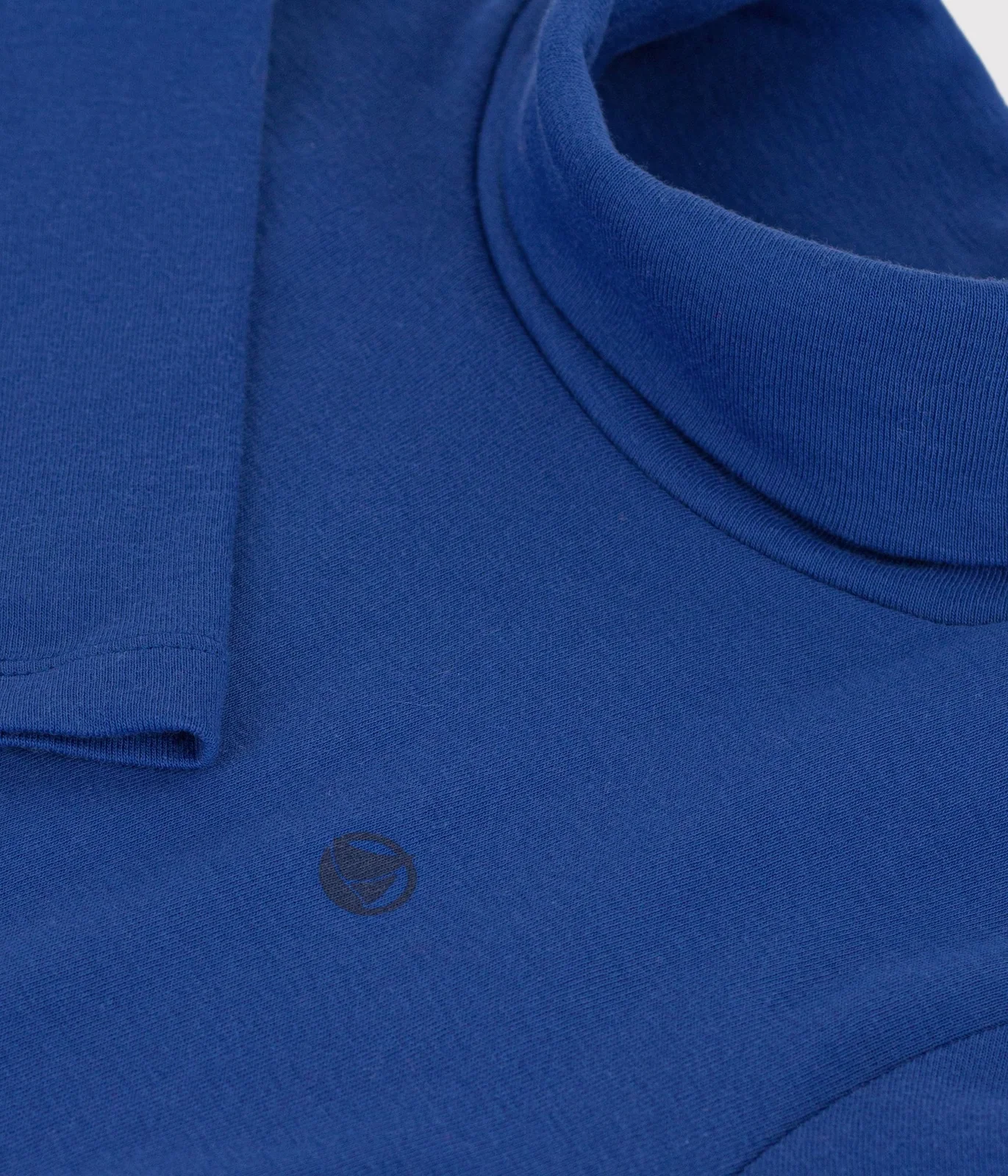 Children's plain cotton rollneck top