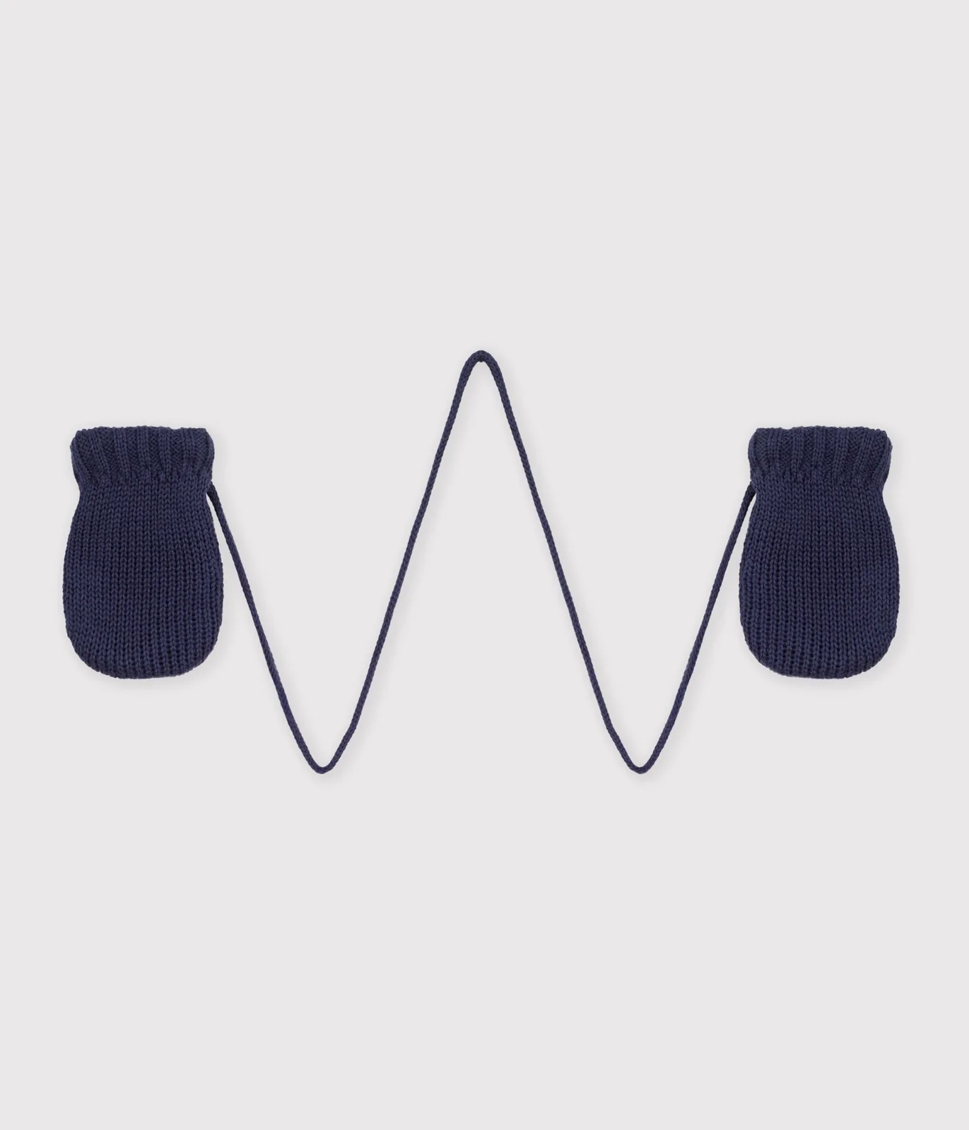 Babies' plain cotton jersey mittens