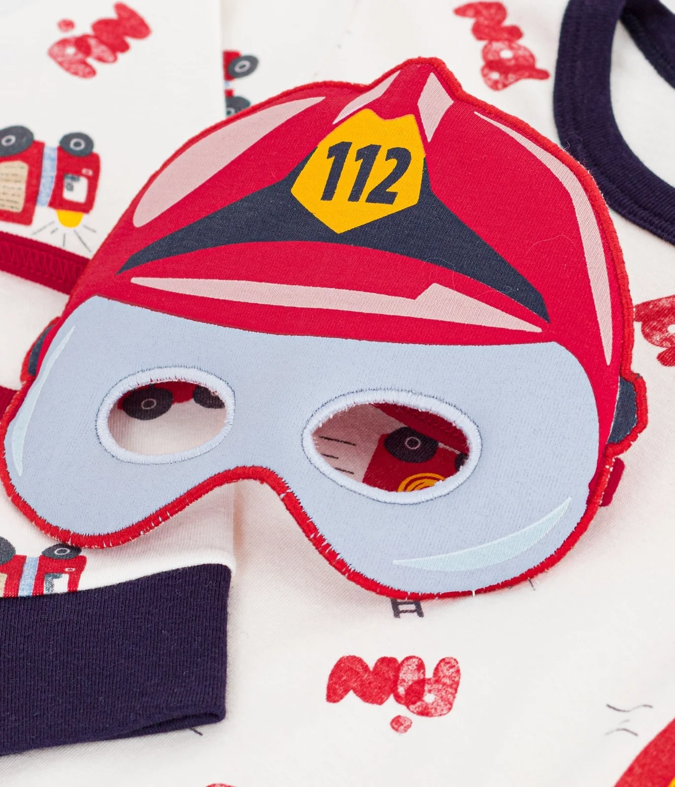 Children's cotton firefighter costume pyjamas