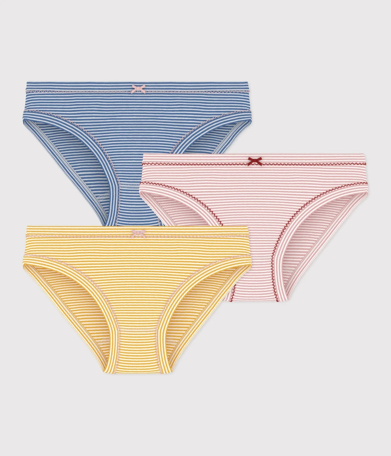 Pack of children's stripy cotton pants