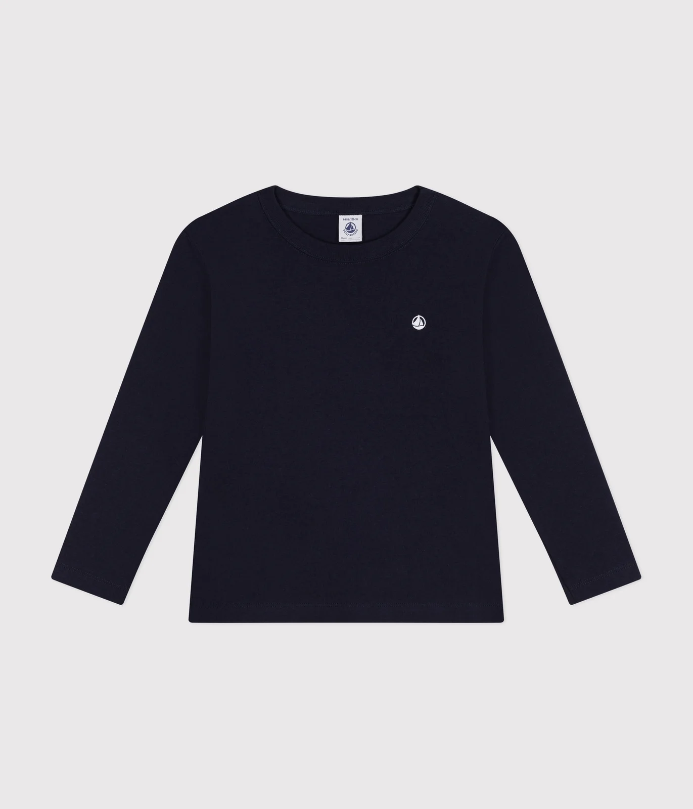 Children's long-sleeved rib knit unisex t-shirt