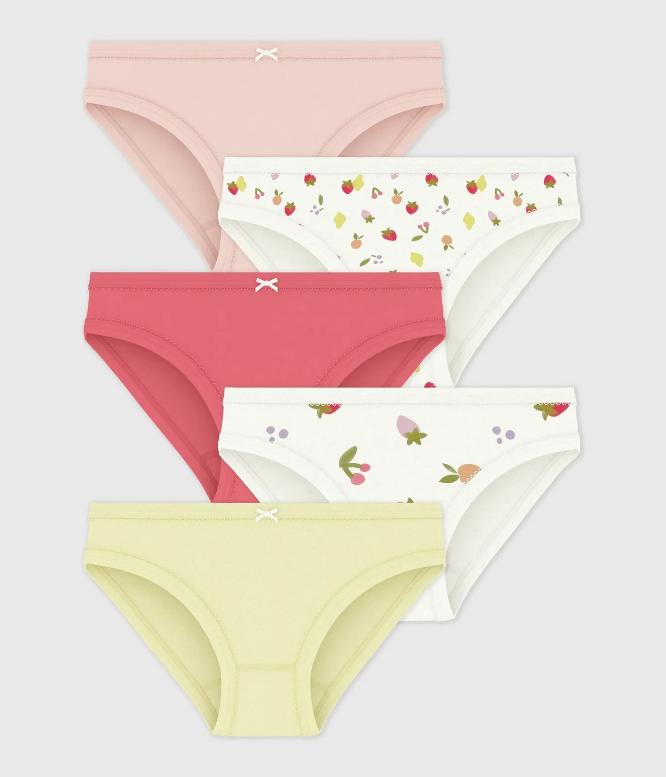 Pack of children's fruit print cotton pants