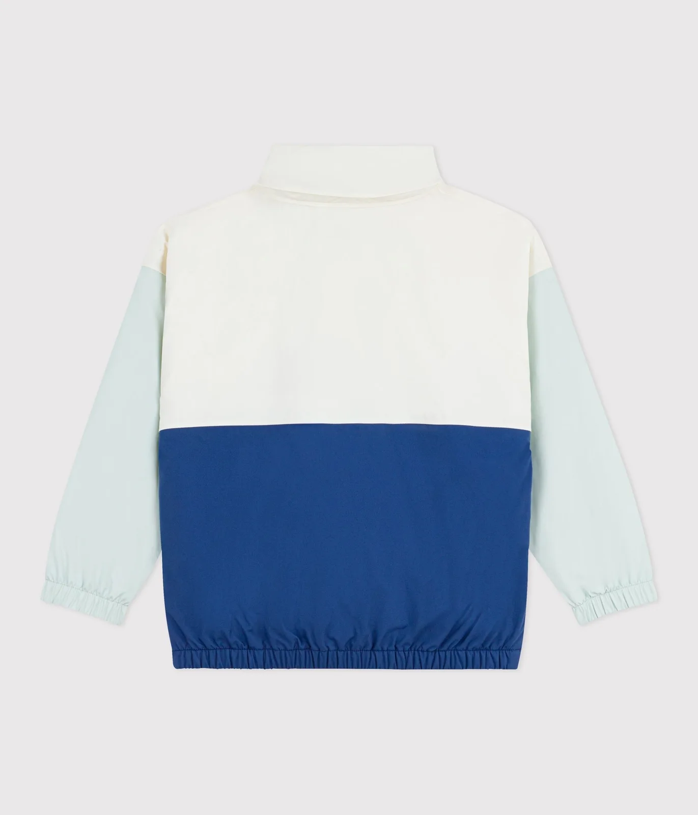 Children's windbreaker with a retractable hood