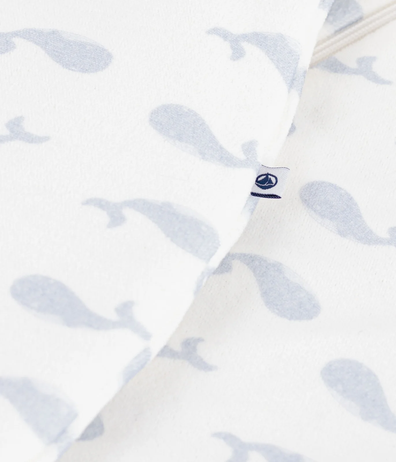 Babies' 3 TOG-rated whale print cotton sleeping bag