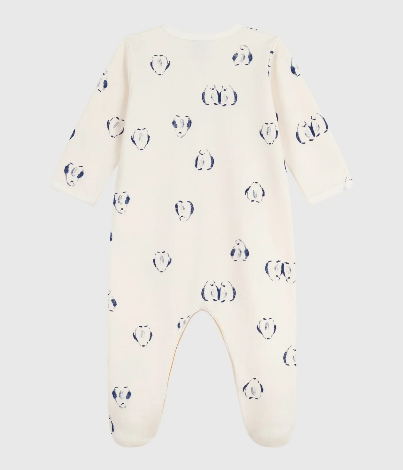 Babies' floral-print brushed fleece pyjamas with a petal collar