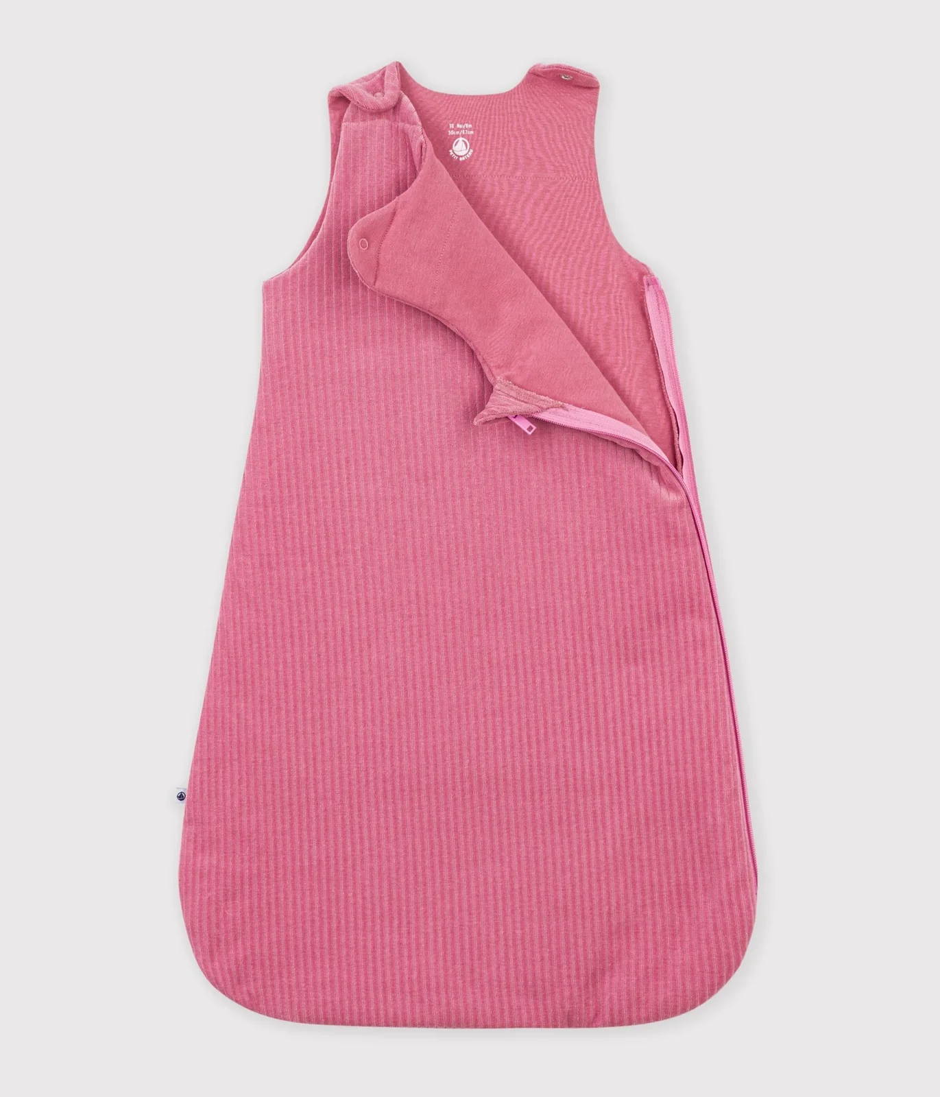 Babies' 3 TOG plain velour sleeping bag