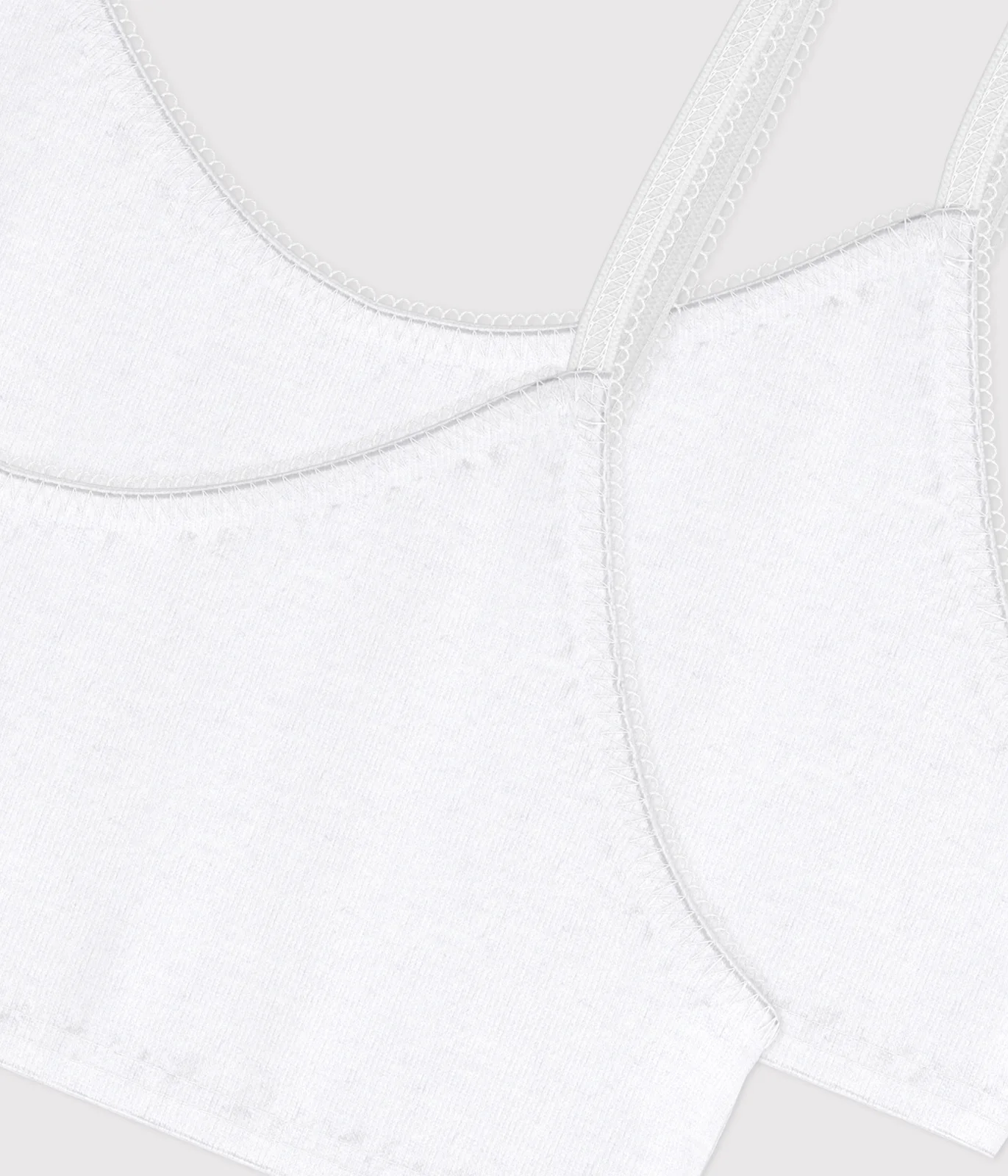 Girls' White Bralettes - 2-Pack