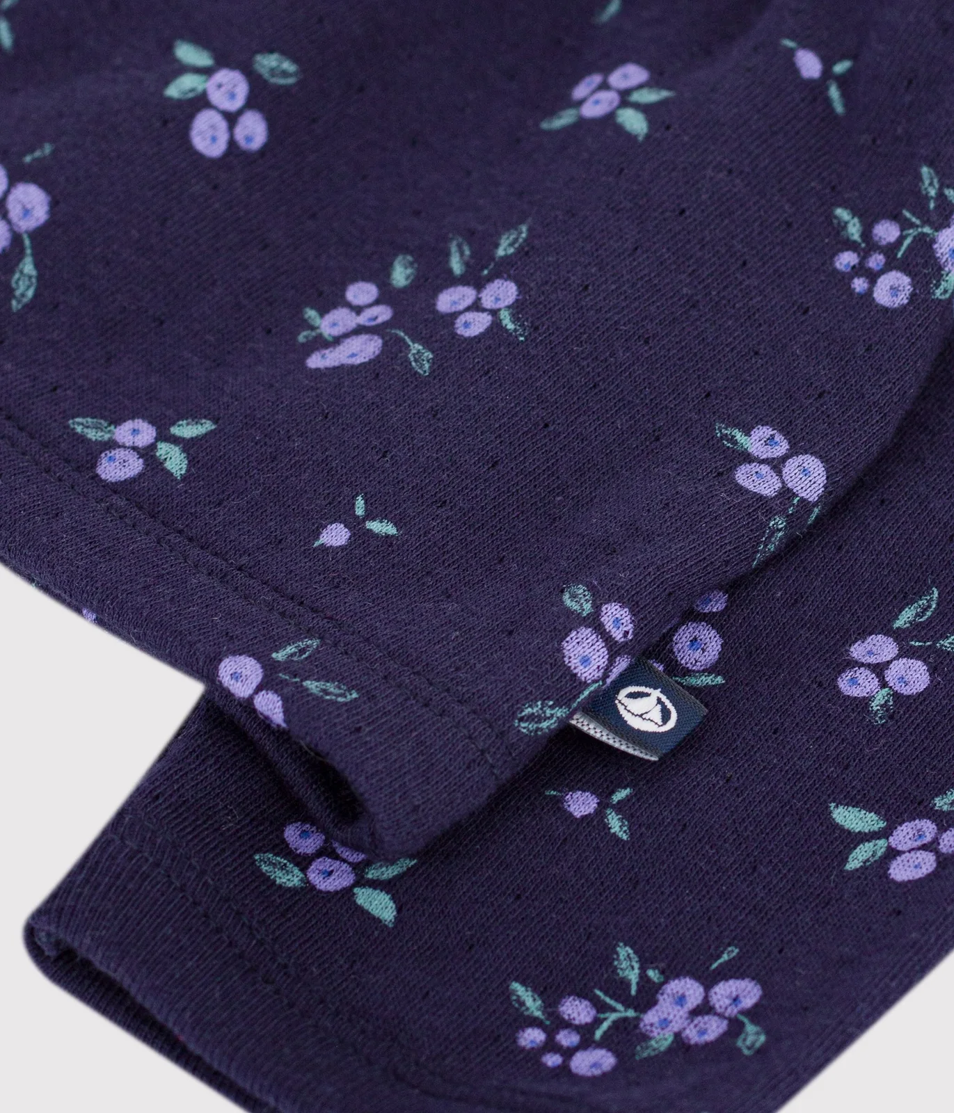 Babies' floral-print cotton cardigan
