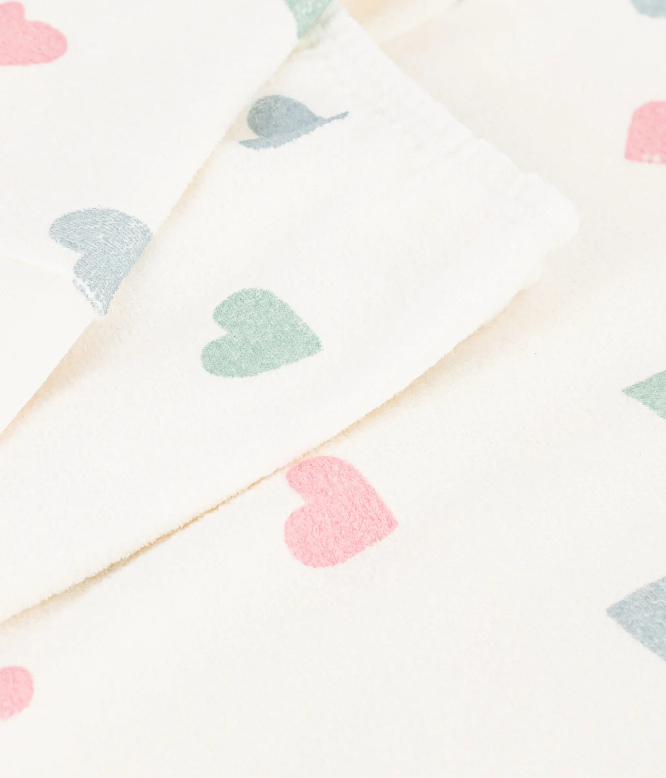 Children's cotton terry pyjamas with hearts