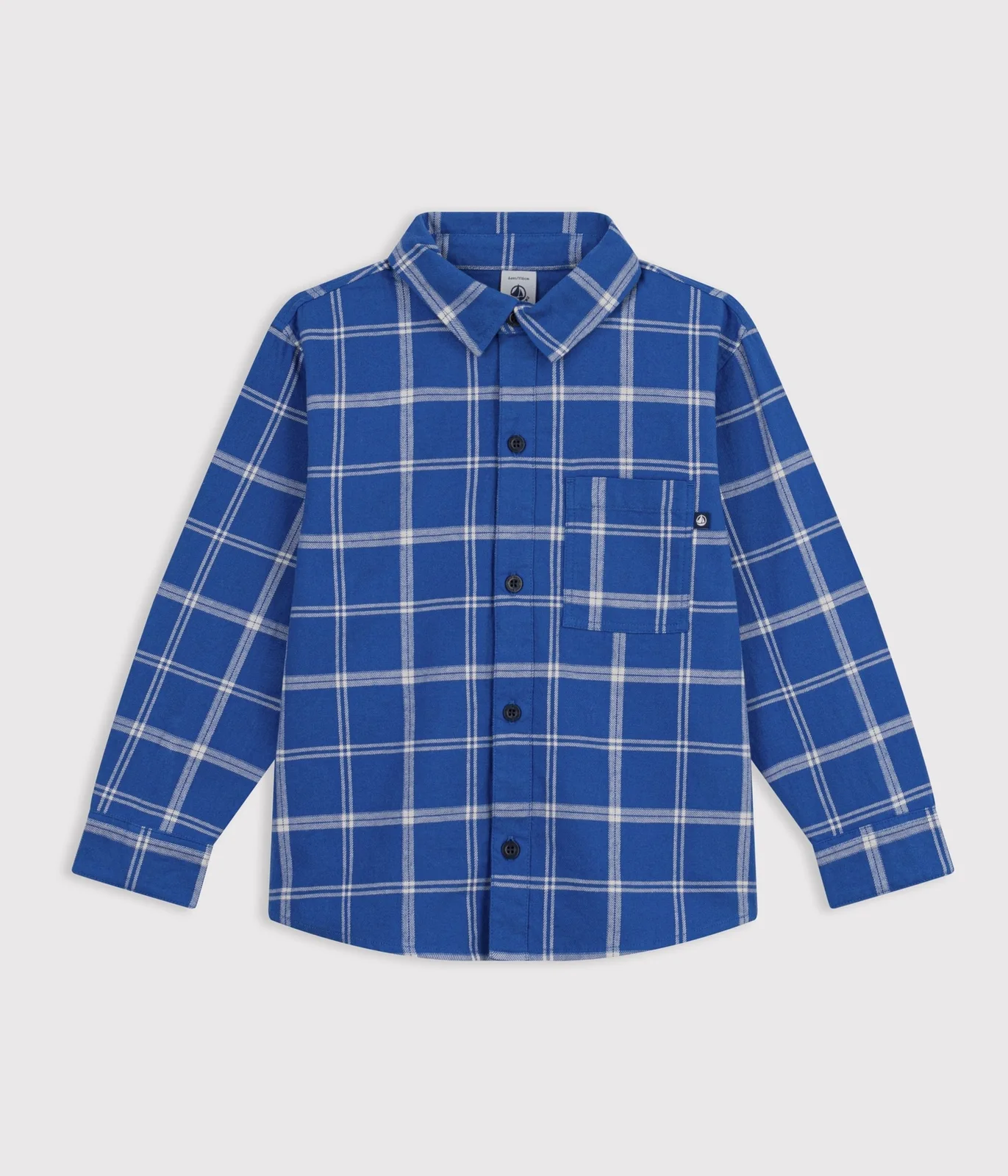 Children's checked cotton shirt