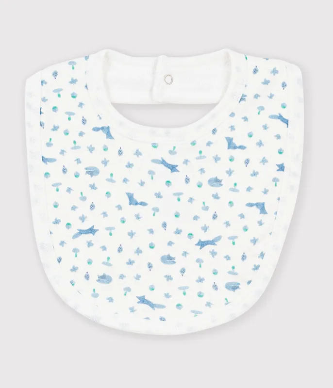 Babies' printed cotton bib