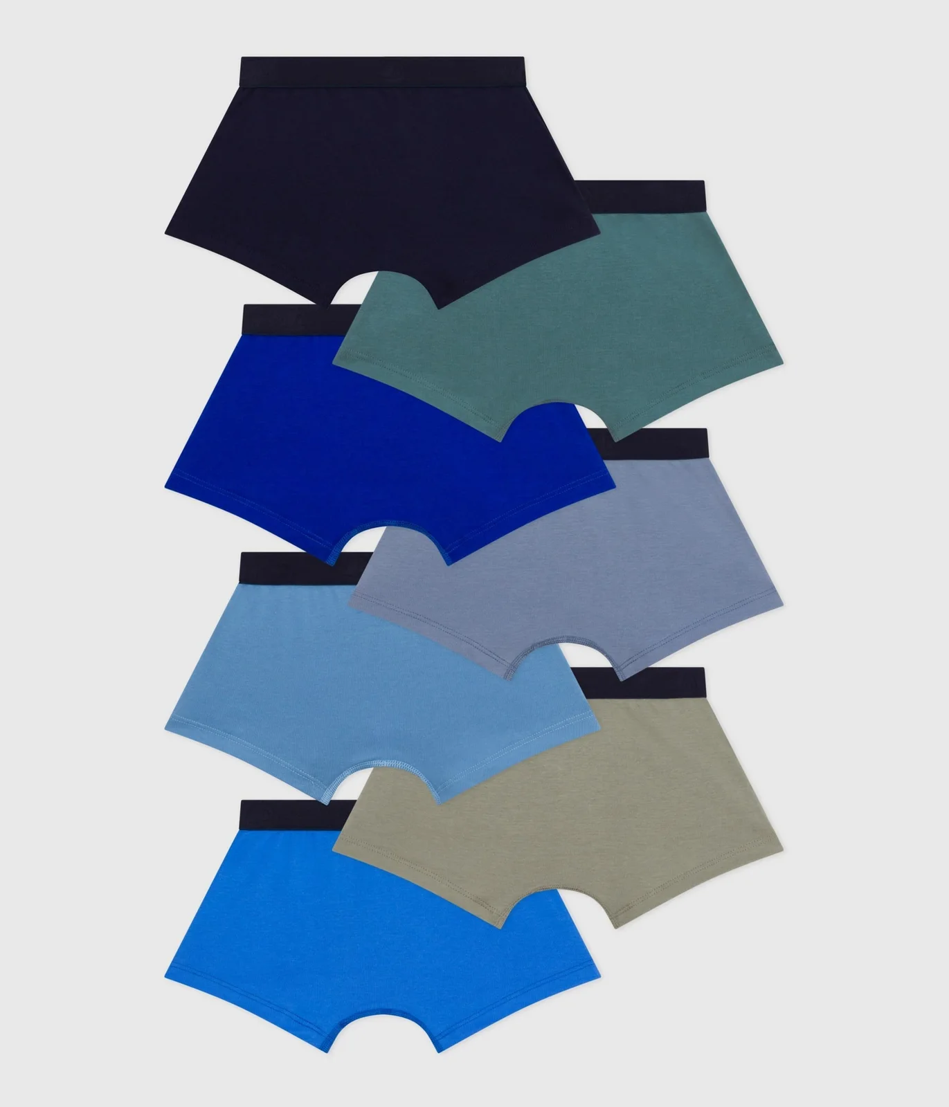 Pack of children's plain cotton boxers