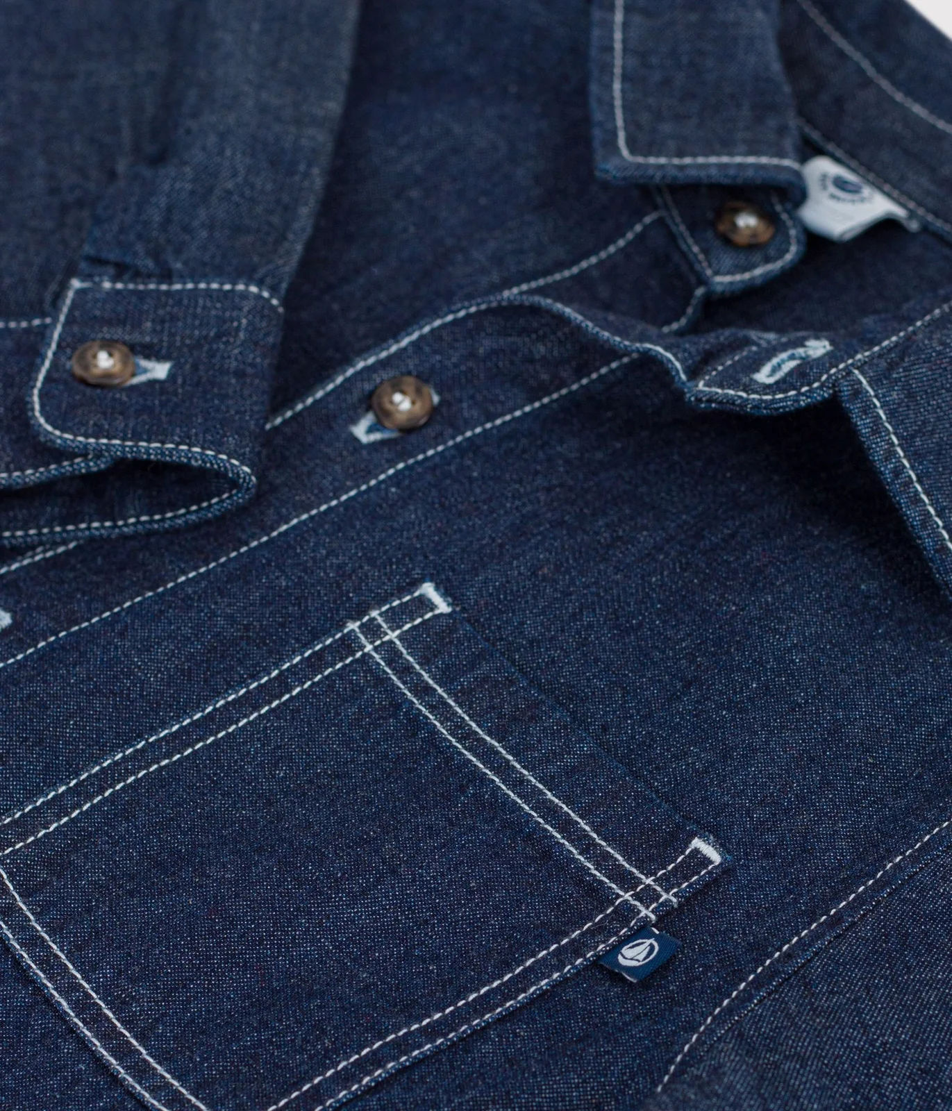 Children's plain denim shirt