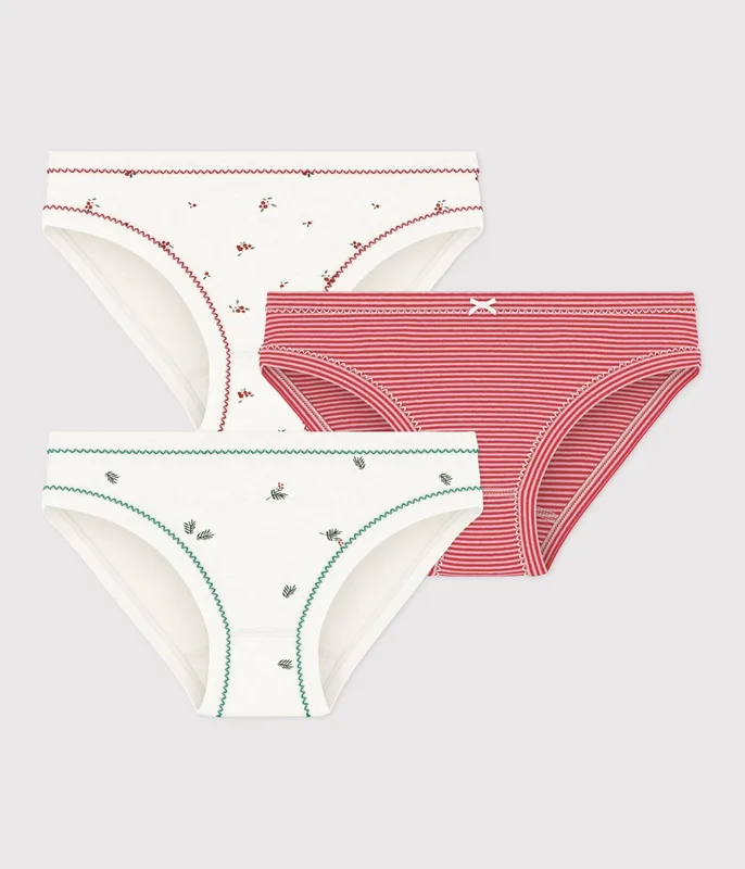 Pack of children's printed cotton pants