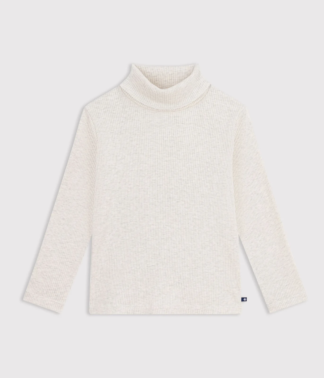 Children's plain cotton rollneck top