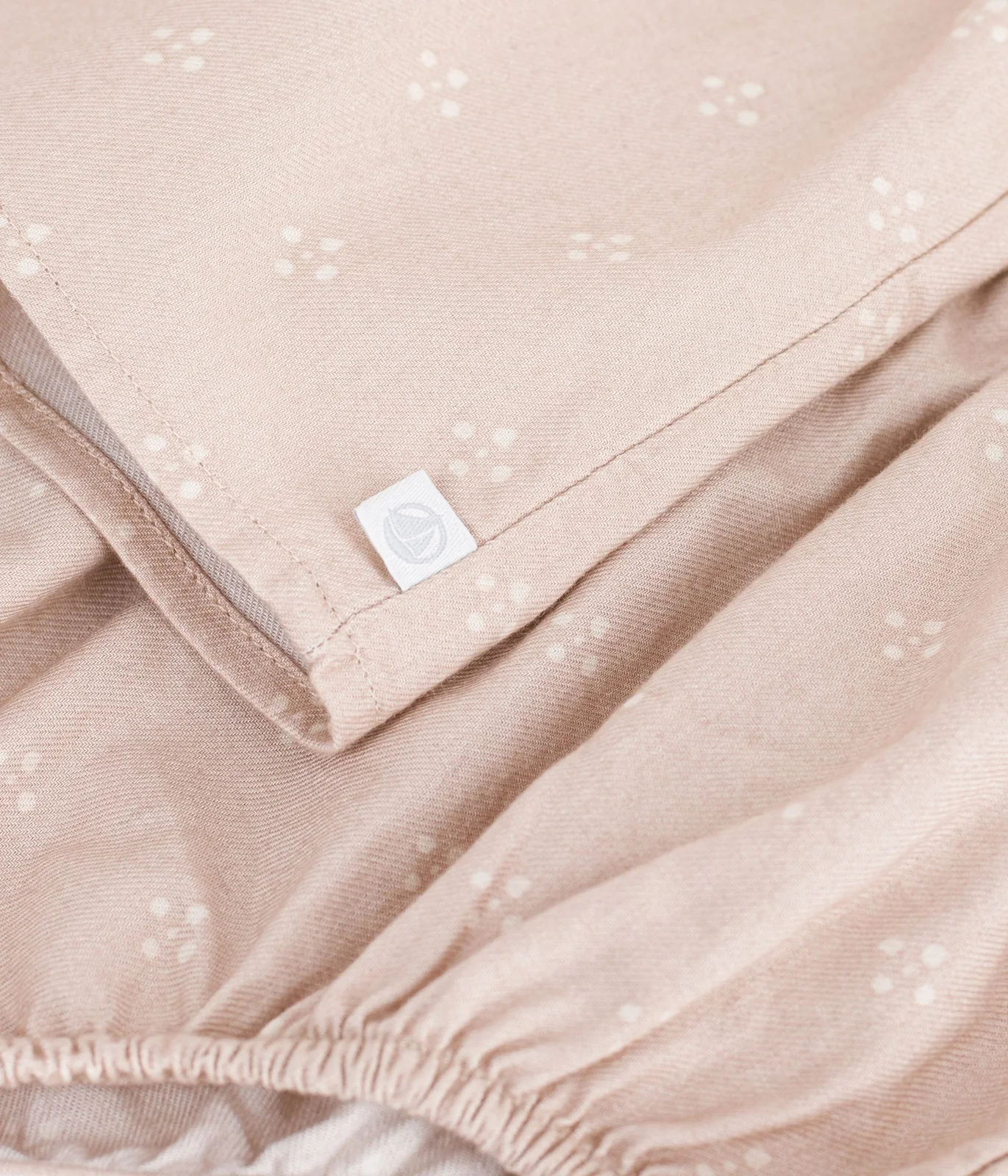 Babies' dress in cotton with a graphic print