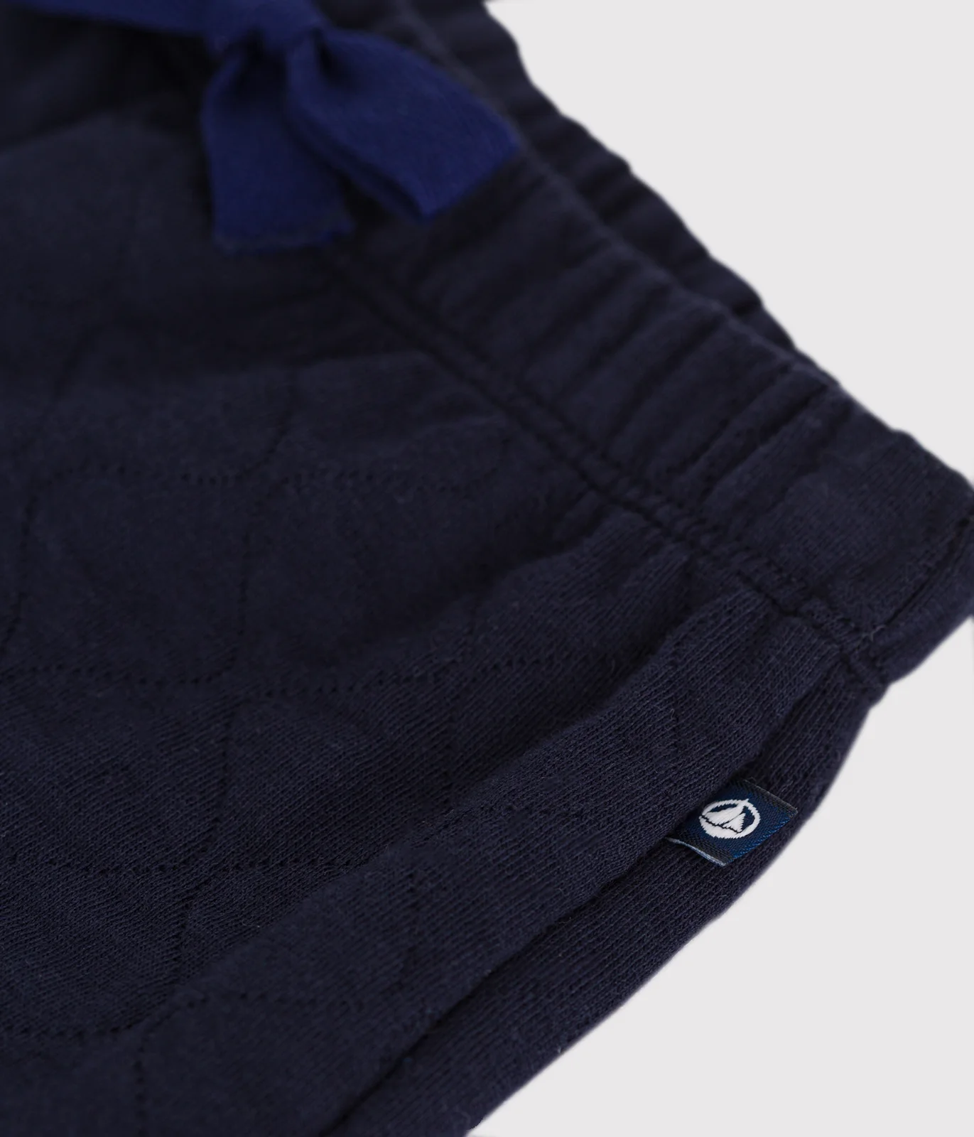 Babies' quilted tube knit trousers
