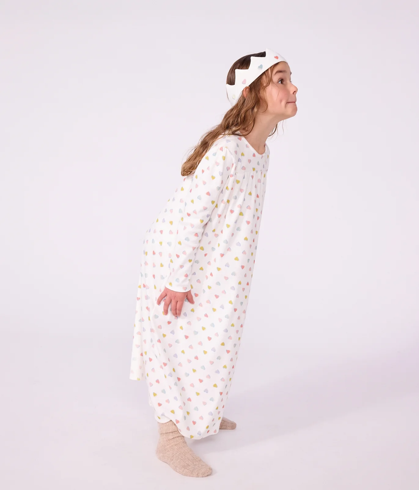 Children's princess fancy dress nightdress and tiara in cotton