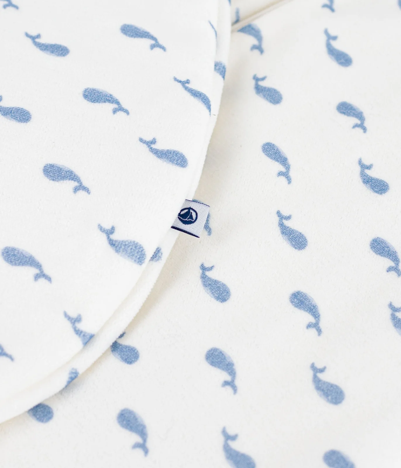 Babies' 3 TOG whale-print corduroy sleeping bag