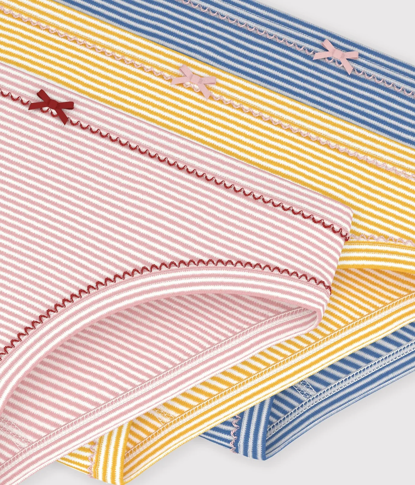 Pack of children's stripy cotton pants