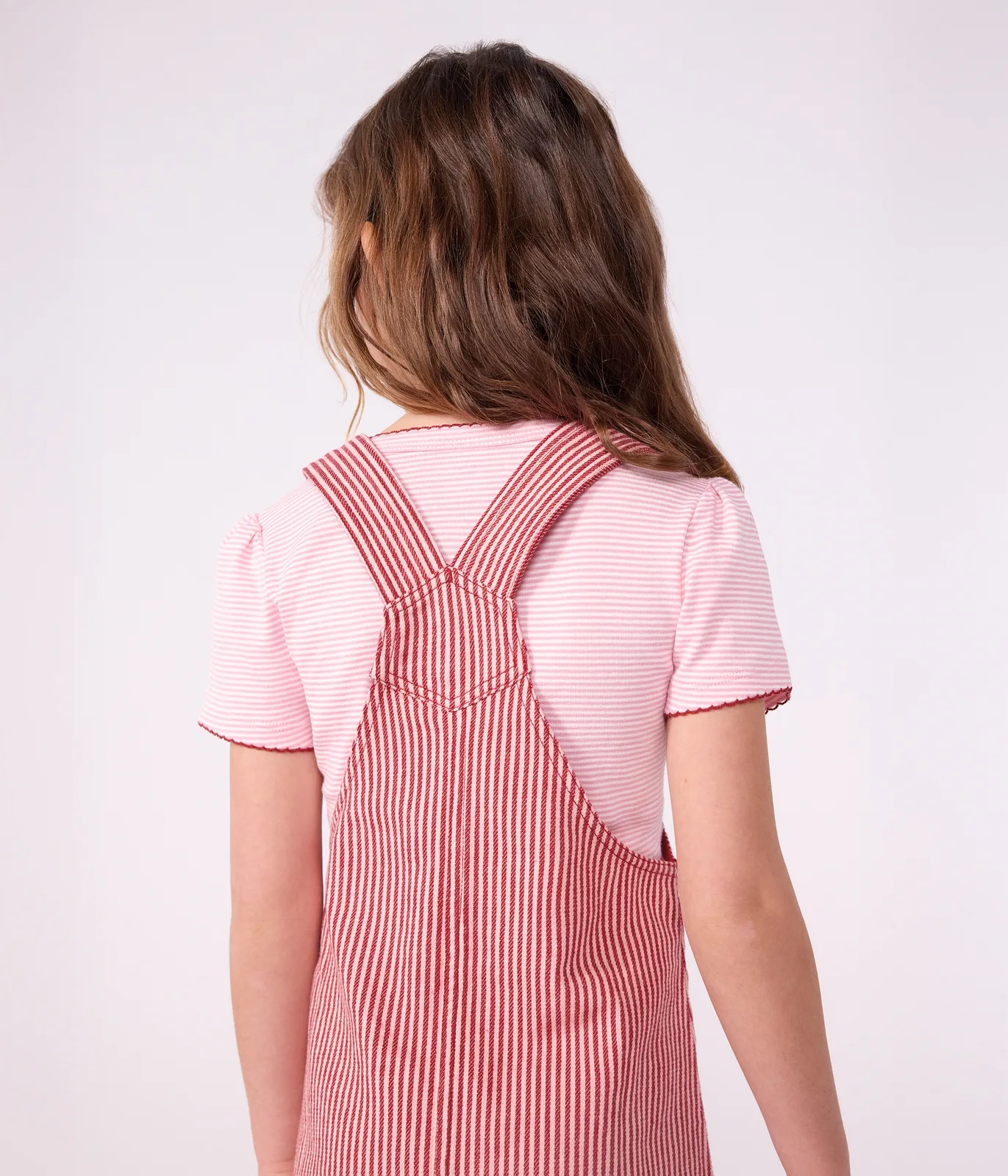 Children's short-sleeved stripy T-shirt