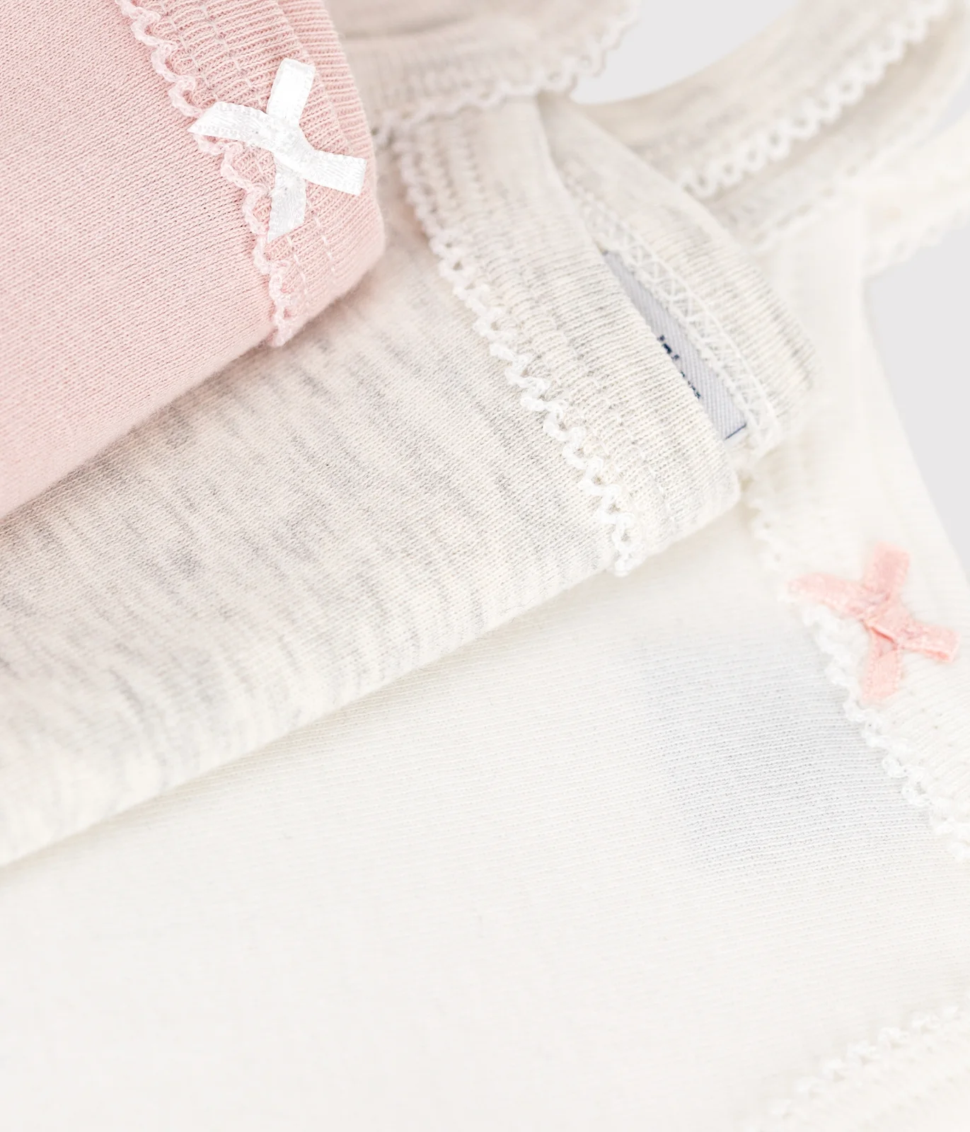 Babies' strappy plain cotton bodies - 3-Pack
