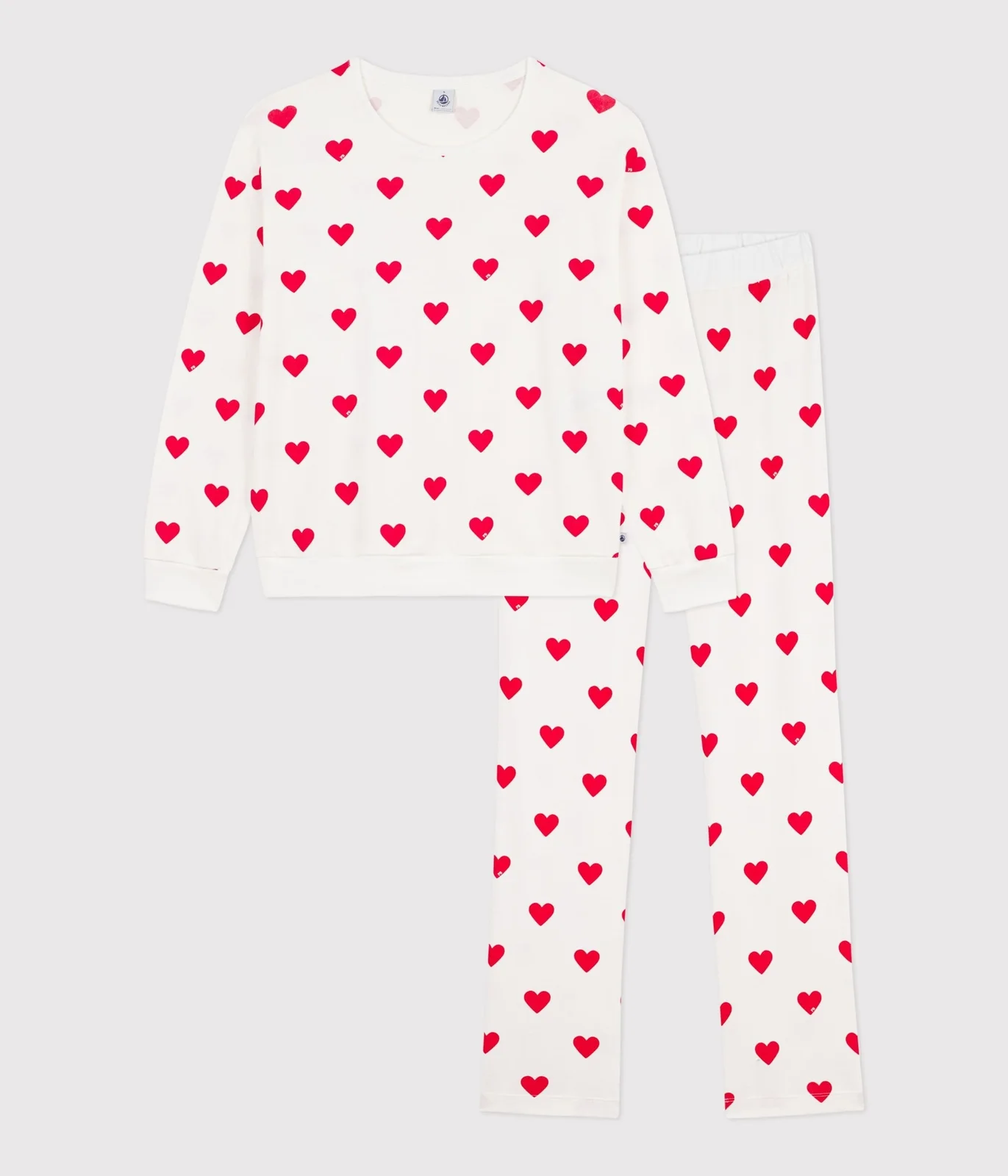 Women's heart print cotton pyjamas