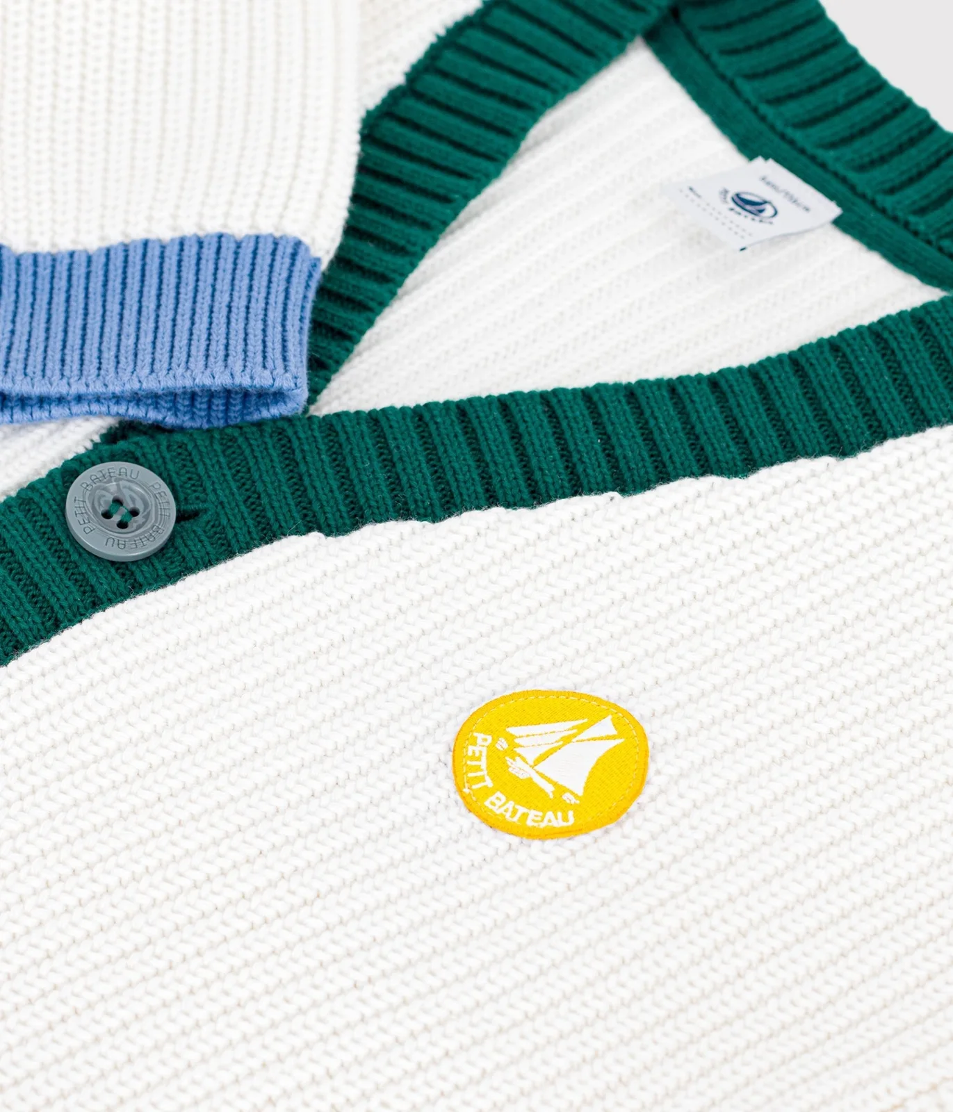 Children's plain cotton cardigan