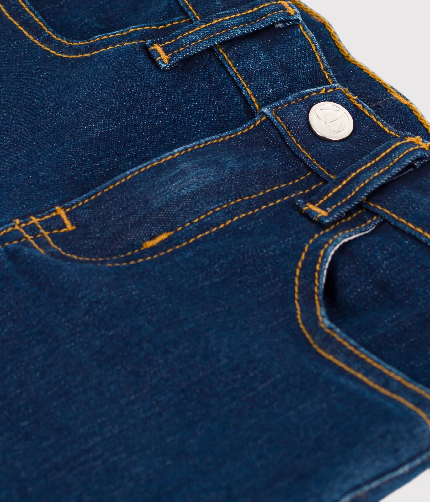 Girls' slim denim trousers