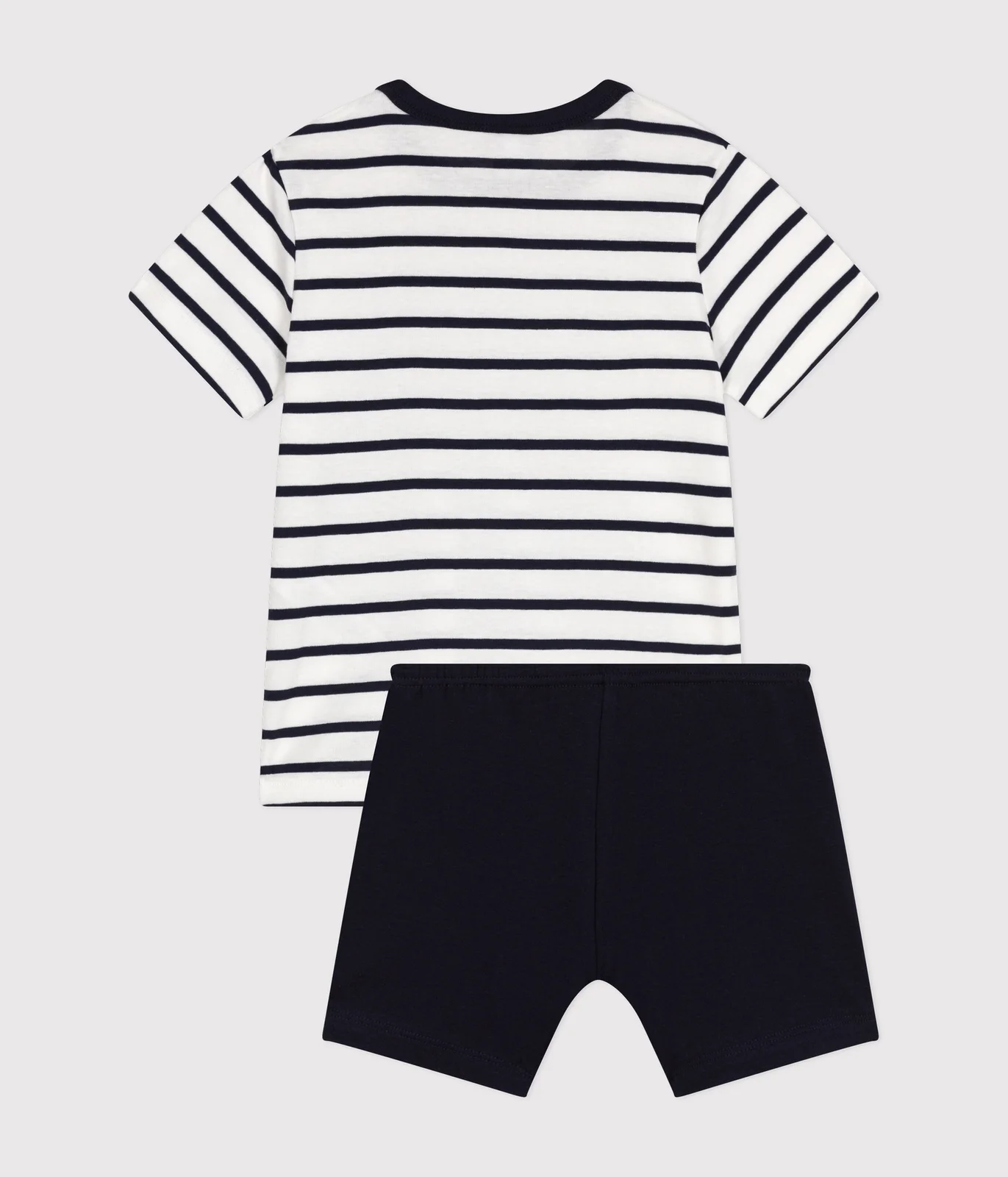 Boys' Short Cotton Pyjamas with Sailor Stripes