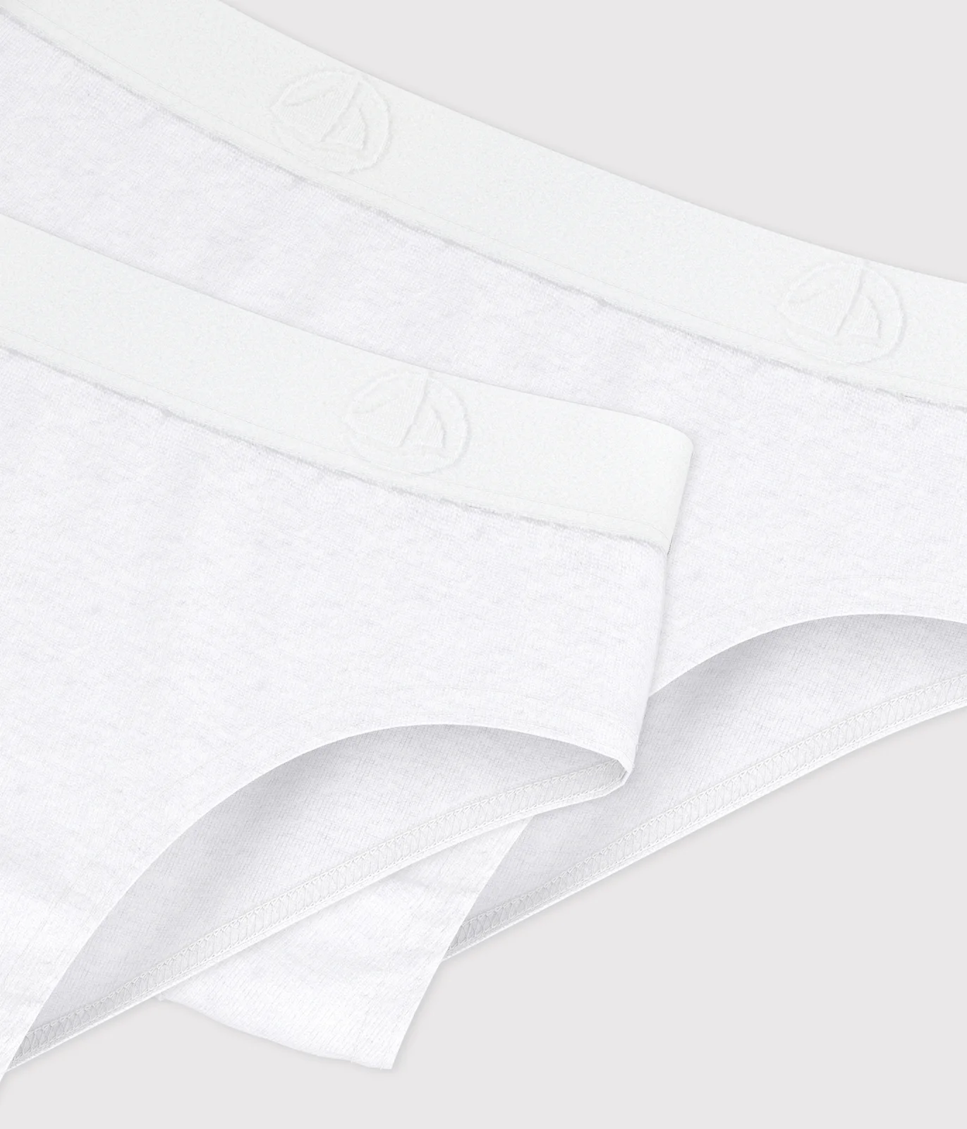 Children's plain cotton slips - 2-pack