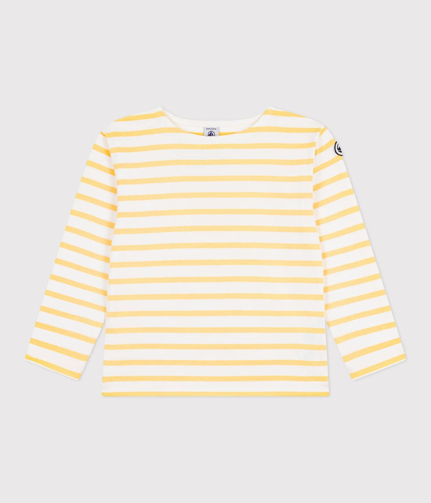 Children's stripy cotton Breton top